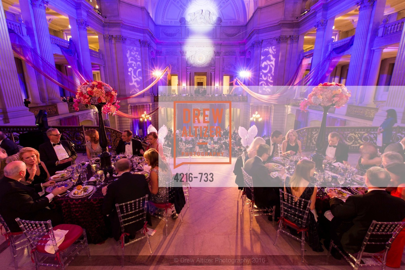 Atmosphere, San Francisco Ballet 2016 Opening Night Gala, San Francisco City Hall. 1 Dr Carlton B Goodlett Pl, January 21st, 2016,Drew Altizer, Drew Altizer Photography, full-service event agency, private events, San Francisco photographer, photographer California