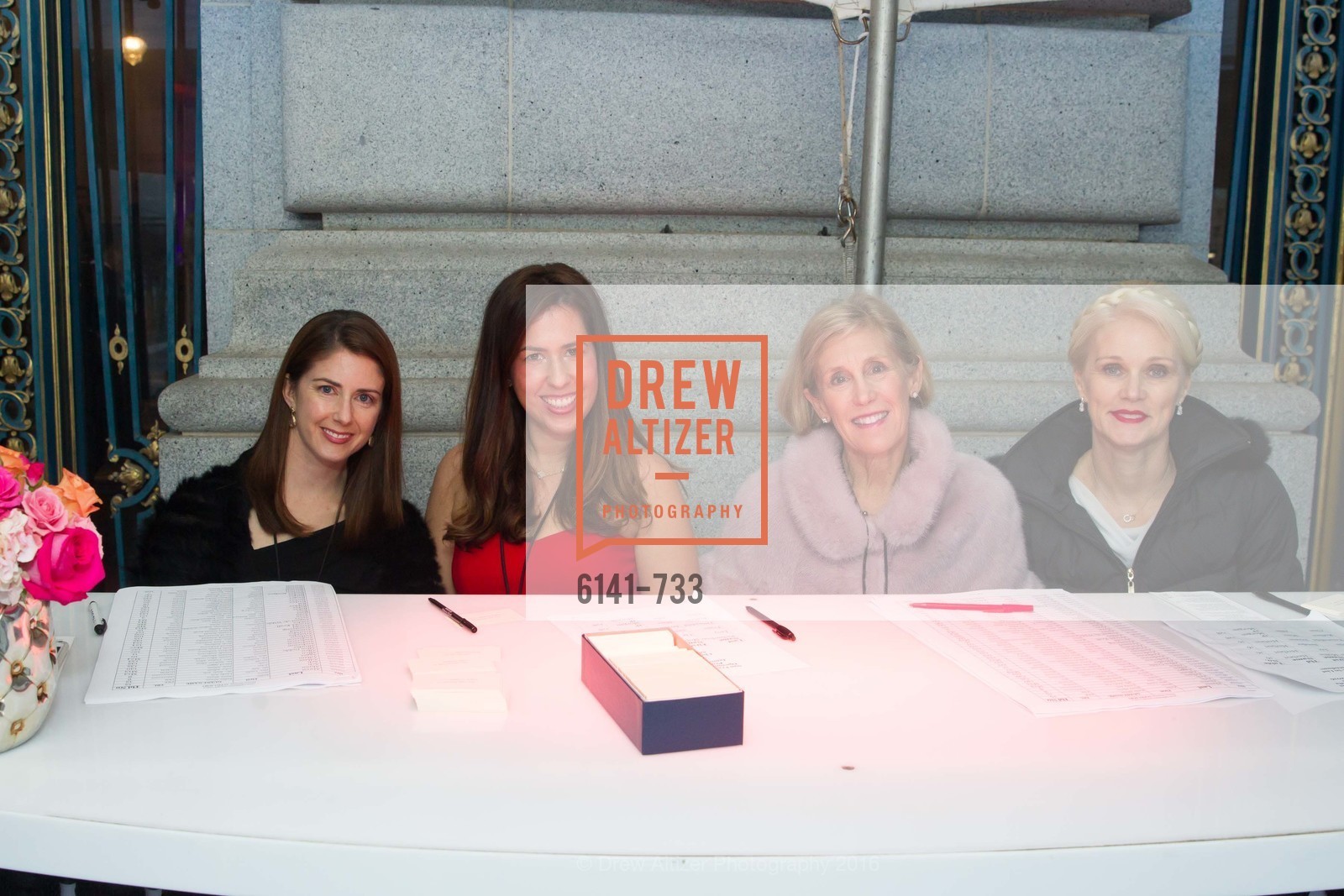 Geri Kaufman, Pamela Preston, Kathy Huber, Lori Harmon, San Francisco Ballet 2016 Opening Night Gala, San Francisco City Hall. 1 Dr Carlton B Goodlett Pl, January 21st, 2016,Drew Altizer, Drew Altizer Photography, full-service event agency, private events, San Francisco photographer, photographer California