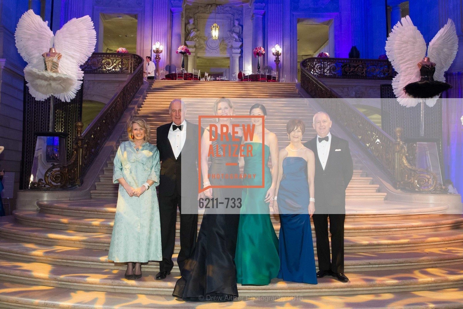 John Osterweis, Jennifer Brandenburg, Christine Leong Connors, Debra Taylor, Glenn McCoy, San Francisco Ballet 2016 Opening Night Gala, San Francisco City Hall. 1 Dr Carlton B Goodlett Pl, January 21st, 2016,Drew Altizer, Drew Altizer Photography, full-service agency, private events, San Francisco photographer, photographer california