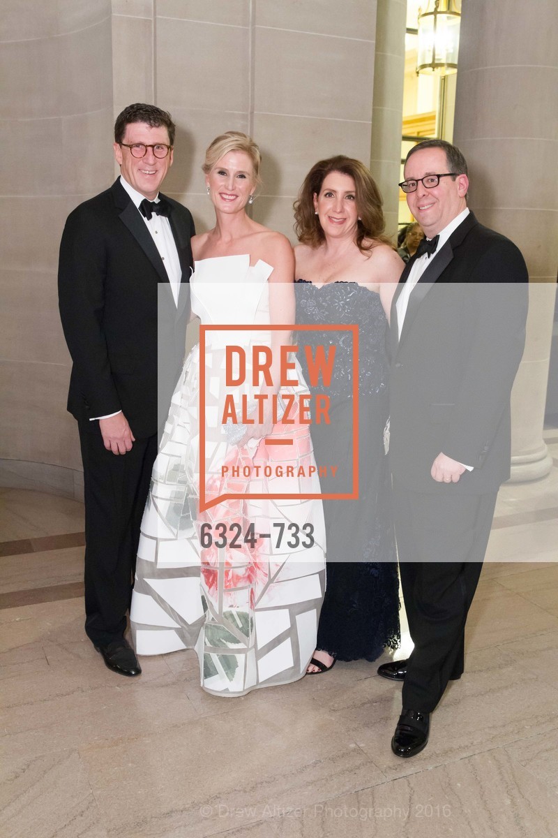 Michael Mauze, Alison Mauze, Julie Singer, Lowell Singer, San Francisco Ballet 2016 Opening Night Gala, San Francisco City Hall. 1 Dr Carlton B Goodlett Pl, January 21st, 2016,Drew Altizer, Drew Altizer Photography, full-service agency, private events, San Francisco photographer, photographer california
