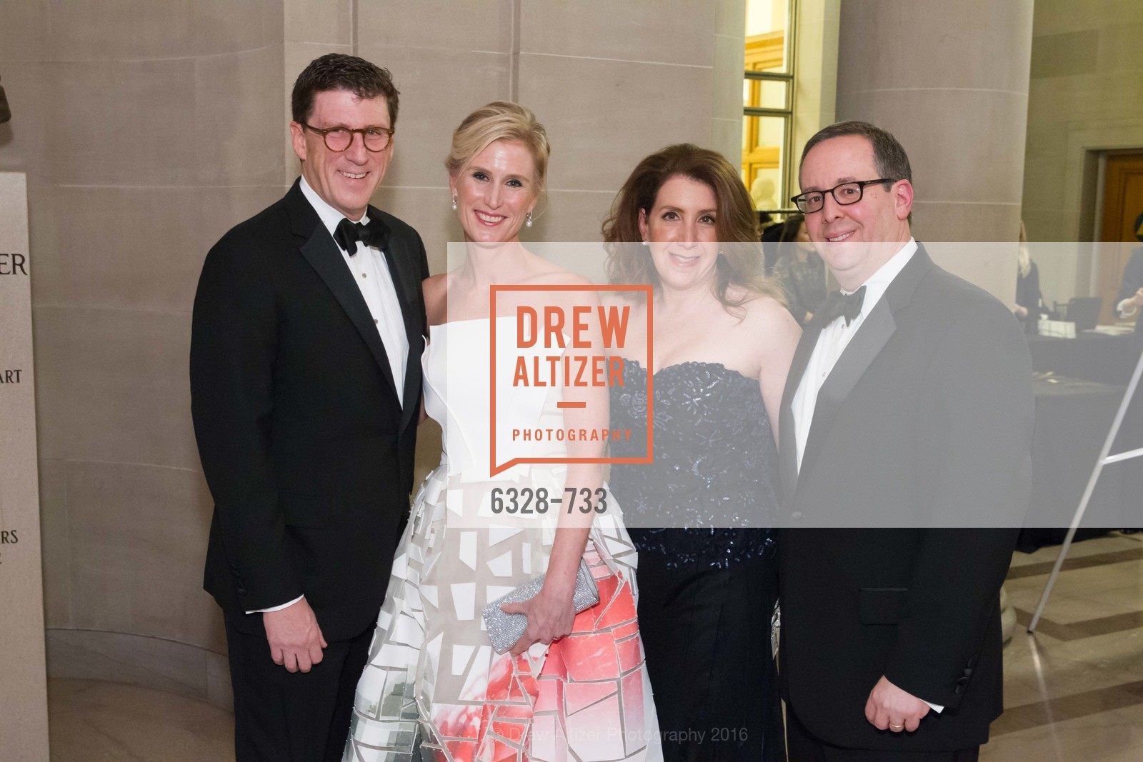 Michael Mauze, Alison Mauze, Julie Singer, Lowell Singer, San Francisco Ballet 2016 Opening Night Gala, San Francisco City Hall. 1 Dr Carlton B Goodlett Pl, January 21st, 2016, Photo #6328-733 Michael Mauze, Alison Mauze, Julie Singer, Lowell Singer, Photo #6328-733