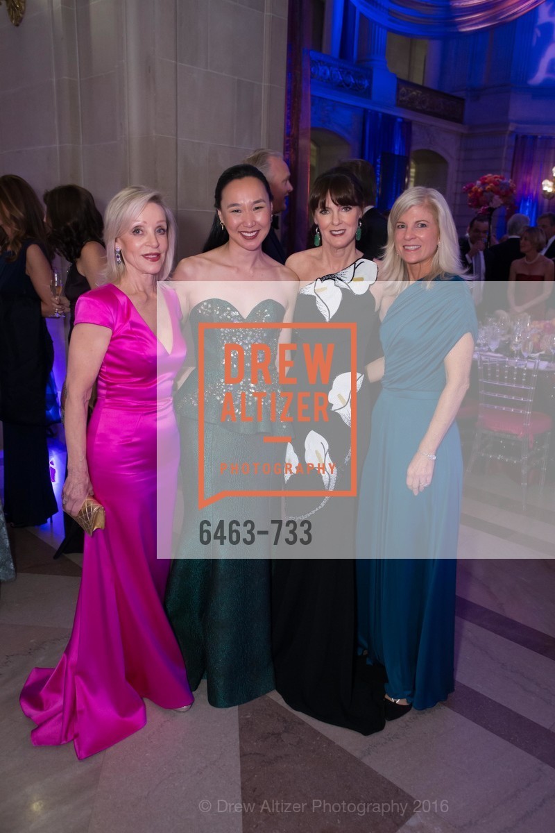 Barbara Brown, Carolyn Chang, Allison Speer, Lynn Callander, San Francisco Ballet 2016 Opening Night Gala, San Francisco City Hall. 1 Dr Carlton B Goodlett Pl, January 21st, 2016