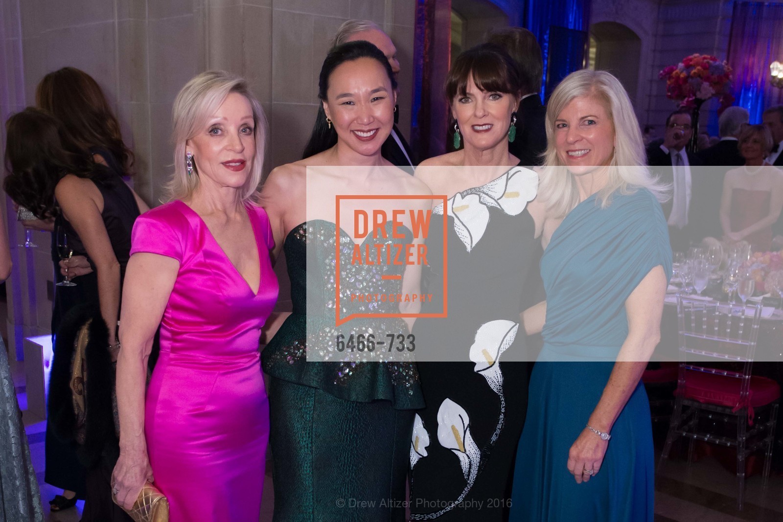Barbara Brown, Carolyn Chang, Allison Speer, Lynn Callander, San Francisco Ballet 2016 Opening Night Gala, San Francisco City Hall. 1 Dr Carlton B Goodlett Pl, January 21st, 2016,Drew Altizer, Drew Altizer Photography, full-service agency, private events, San Francisco photographer, photographer california