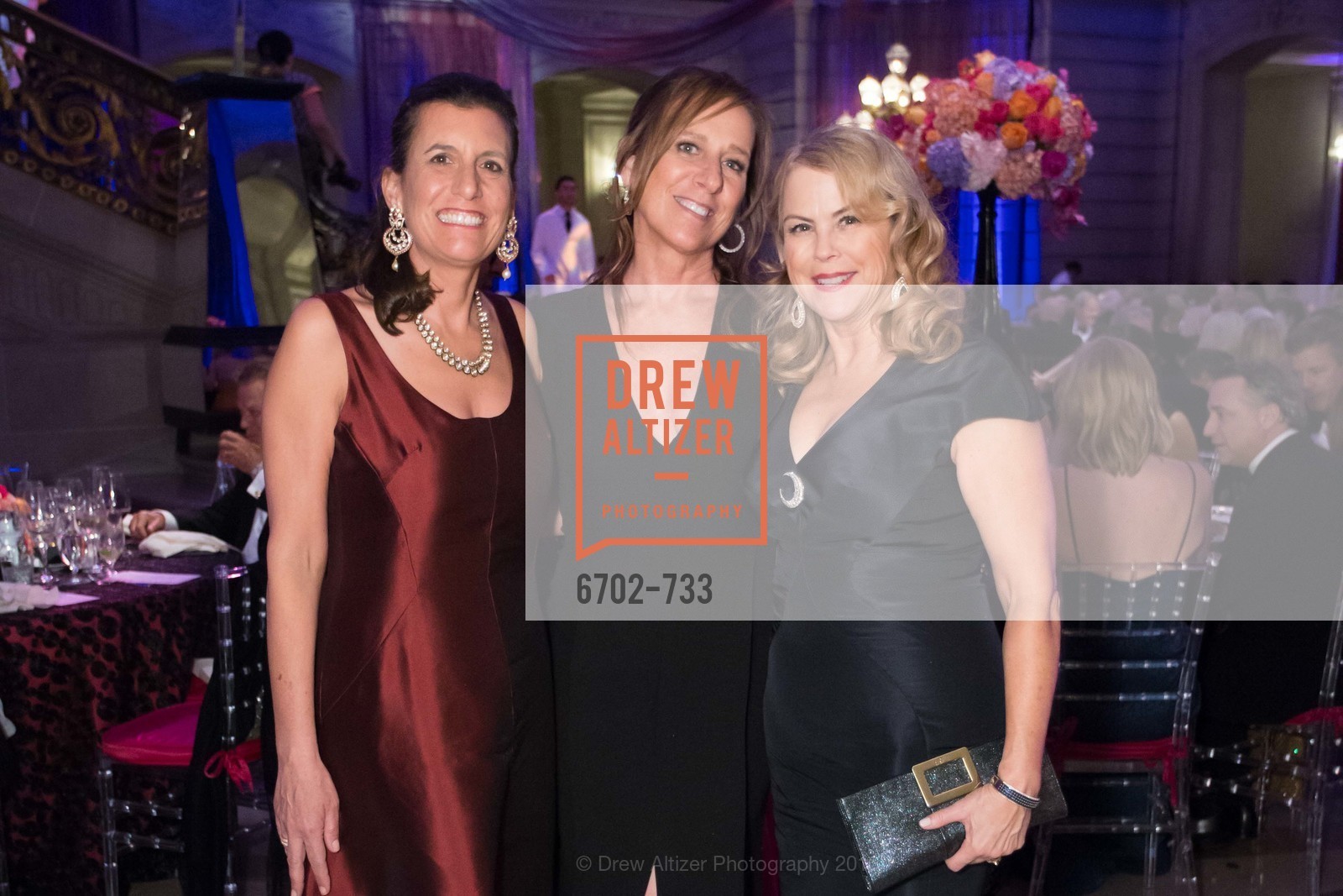 Bettina Duvall, Jill Reburg Haymer, Nonie Greene, San Francisco Ballet 2016 Opening Night Gala, San Francisco City Hall. 1 Dr Carlton B Goodlett Pl, January 21st, 2016,Drew Altizer, Drew Altizer Photography, full-service agency, private events, San Francisco photographer, photographer california