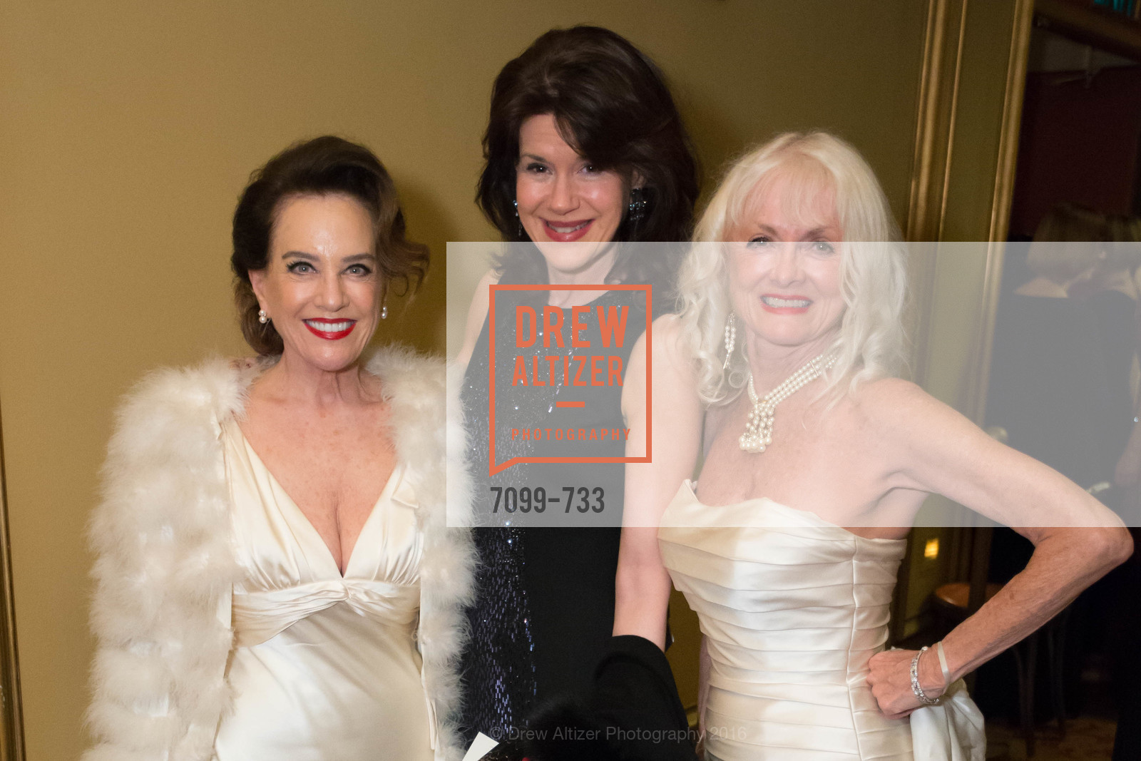 Robin Collins, Elaine Mellis, Andi Valluaspina, San Francisco Ballet 2016 Opening Night Gala, San Francisco City Hall. 1 Dr Carlton B Goodlett Pl, January 21st, 2016,Drew Altizer, Drew Altizer Photography, full-service agency, private events, San Francisco photographer, photographer california