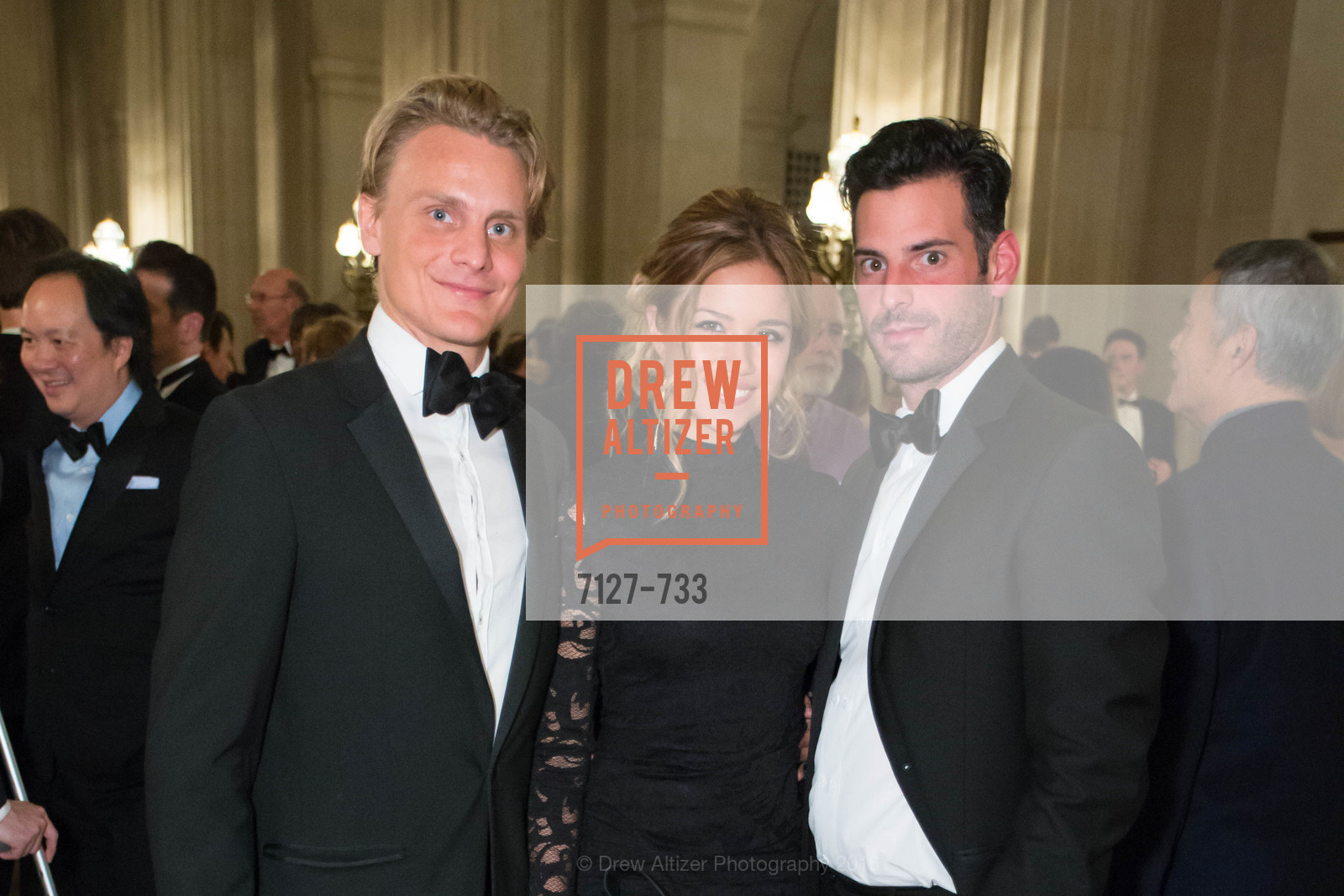 Leo Von Prellwitz, Jaimie Pepping, Brian Ehrlich, San Francisco Ballet 2016 Opening Night Gala, San Francisco City Hall. 1 Dr Carlton B Goodlett Pl, January 21st, 2016,Drew Altizer, Drew Altizer Photography, full-service agency, private events, San Francisco photographer, photographer california