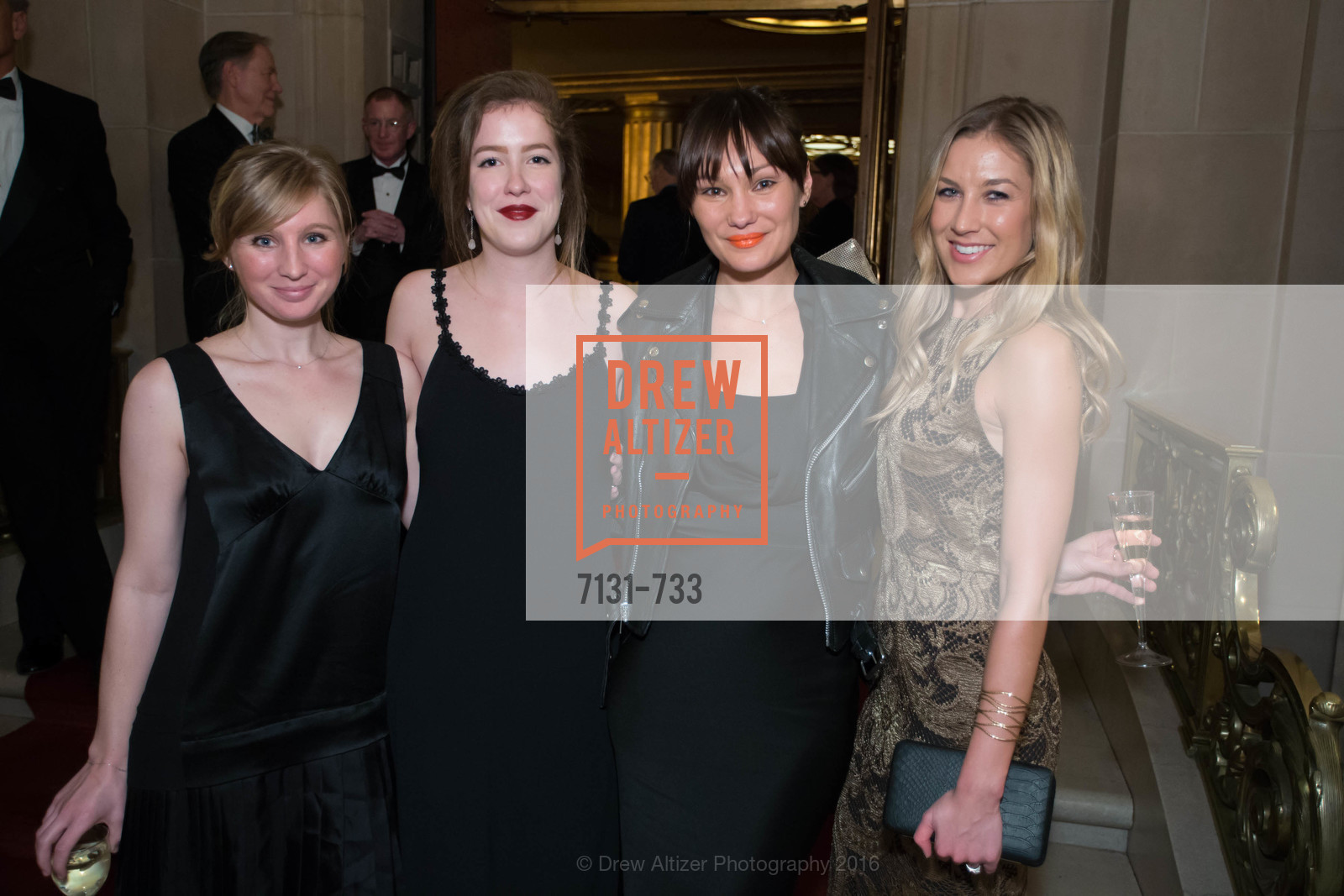 Jennifer Sutton, Stephanie WIllamson, Elizabeth Thompkins, Emiy Slade, San Francisco Ballet 2016 Opening Night Gala, San Francisco City Hall. 1 Dr Carlton B Goodlett Pl, January 21st, 2016,Drew Altizer, Drew Altizer Photography, full-service event agency, private events, San Francisco photographer, photographer California