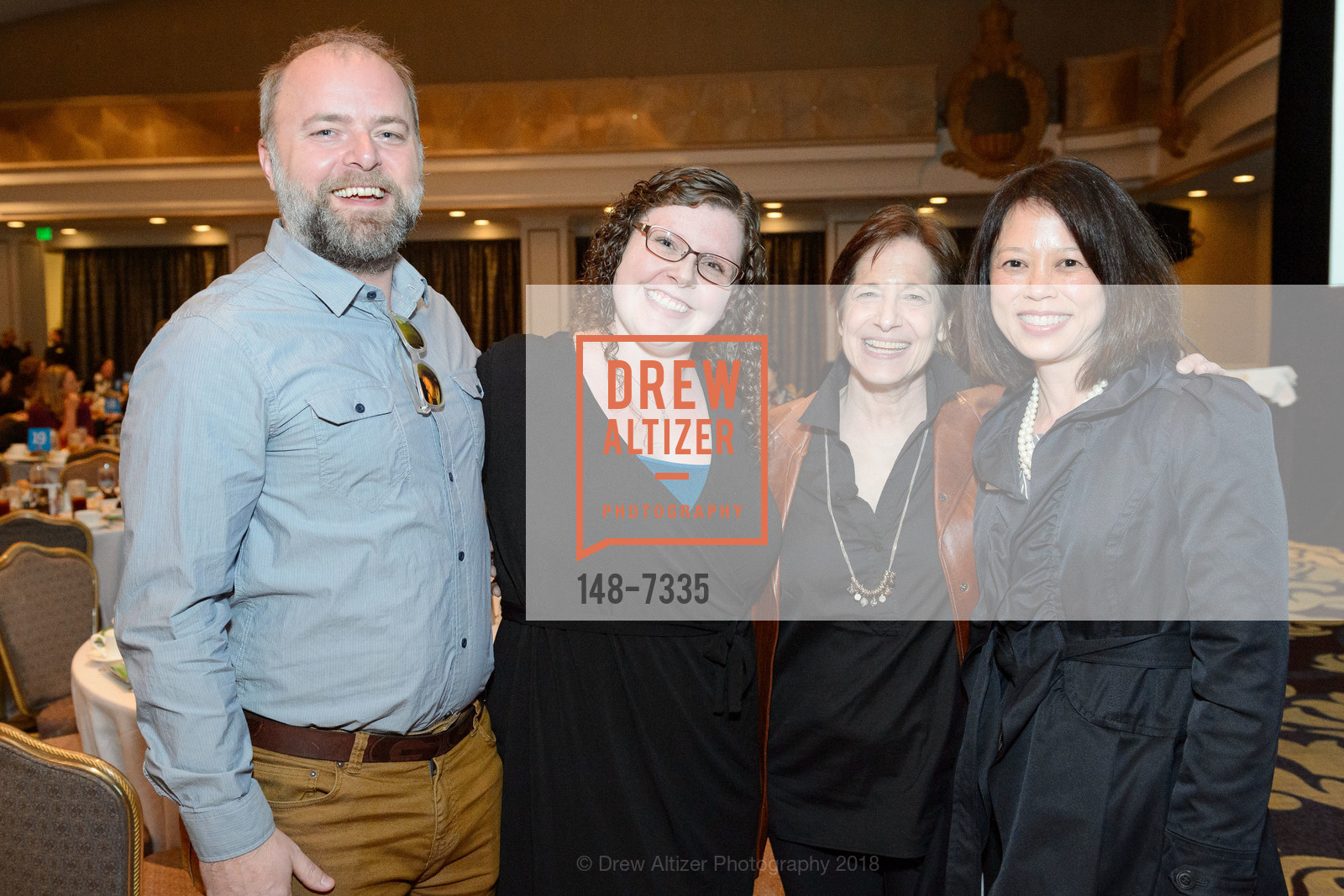 Garrett Jaeger, Katie Kennedy, Kathy Hirsh-Pasek, Helen Hadani, Bay Area Discovery Museum Creativity Forum 2018, The Fairmont San Francisco, March 9th, 2018, Photo #148-7335 Garrett Jaeger, Katie Kennedy, Kathy Hirsh-Pasek, Helen Hadani, Photo #148-7335