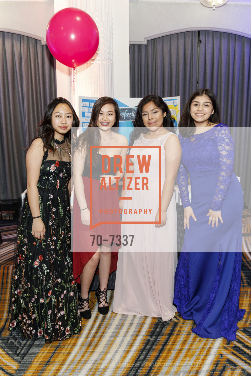 Cassidy Luong, Emily Yu, Ashley Benitez, Susana Torrez, 8th Annual BUILD Gala, Westin St. Francis. 335 Powell Street, March 10th, 2018, Photo #70-7337 Cassidy Luong, Emily Yu, Ashley Benitez, Susana Torrez, Photo #70-7337