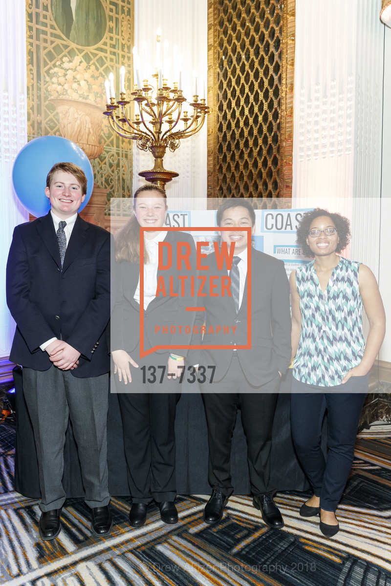 Jac Chegia, Clarissa Spevack, Evan Leong, Jasmine Braxton, 8th Annual BUILD Gala, Westin St. Francis. 335 Powell Street, March 10th, 2018, Photo #137-7337 Jac Chegia, Clarissa Spevack, Evan Leong, Jasmine Braxton, Photo #137-7337