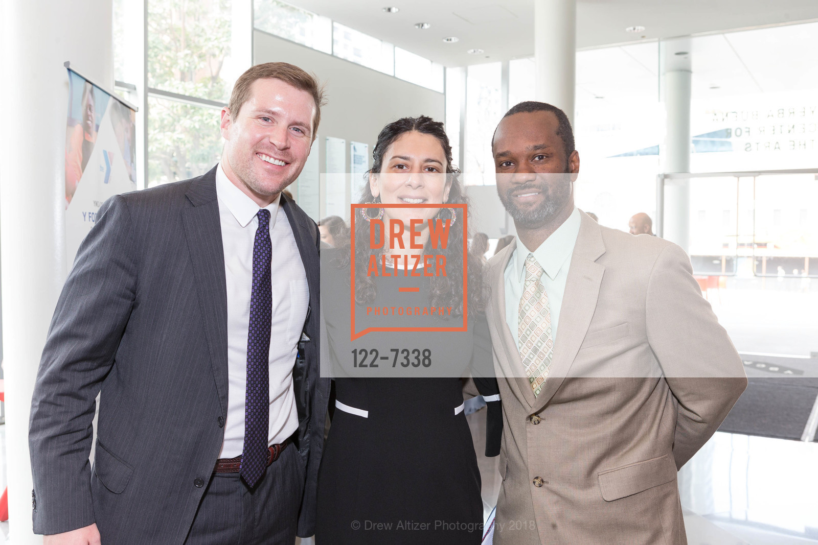 Jeff Uken, Evelyn Daskalakis, Cesnae Crawford, Y for Youth Luncheon, Yerba Buena Center for the Arts, March 9th, 2018, Photo #122-7338 Jeff Uken, Evelyn Daskalakis, Cesnae Crawford, Photo #122-7338