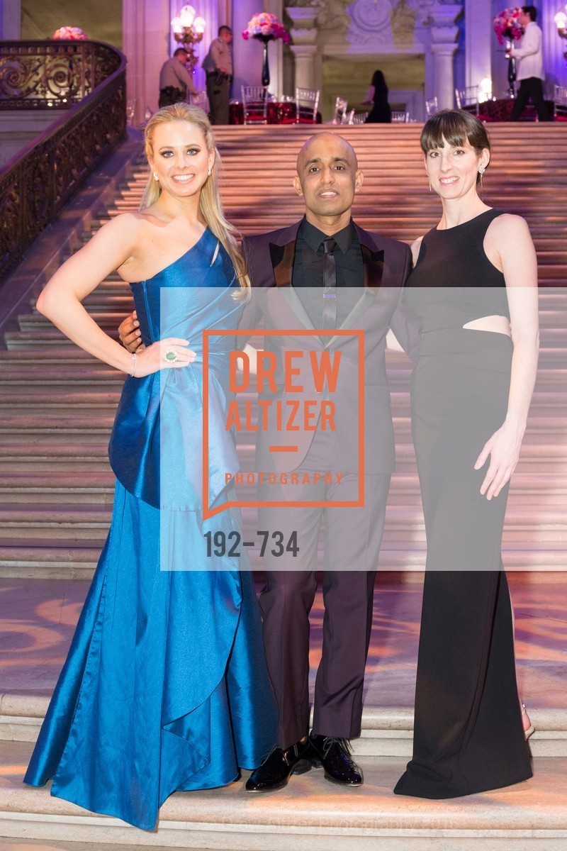 Elizabeth Sgarrella, Sunil Sharma, April Johnston, San Francisco Ballet 2016 ENCORE! Opening Night Gala, San Francisco City Hall. 1 Dr Carlton B Goodlett Pl, January 21st, 2016,Drew Altizer, Drew Altizer Photography, full-service agency, private events, San Francisco photographer, photographer california
