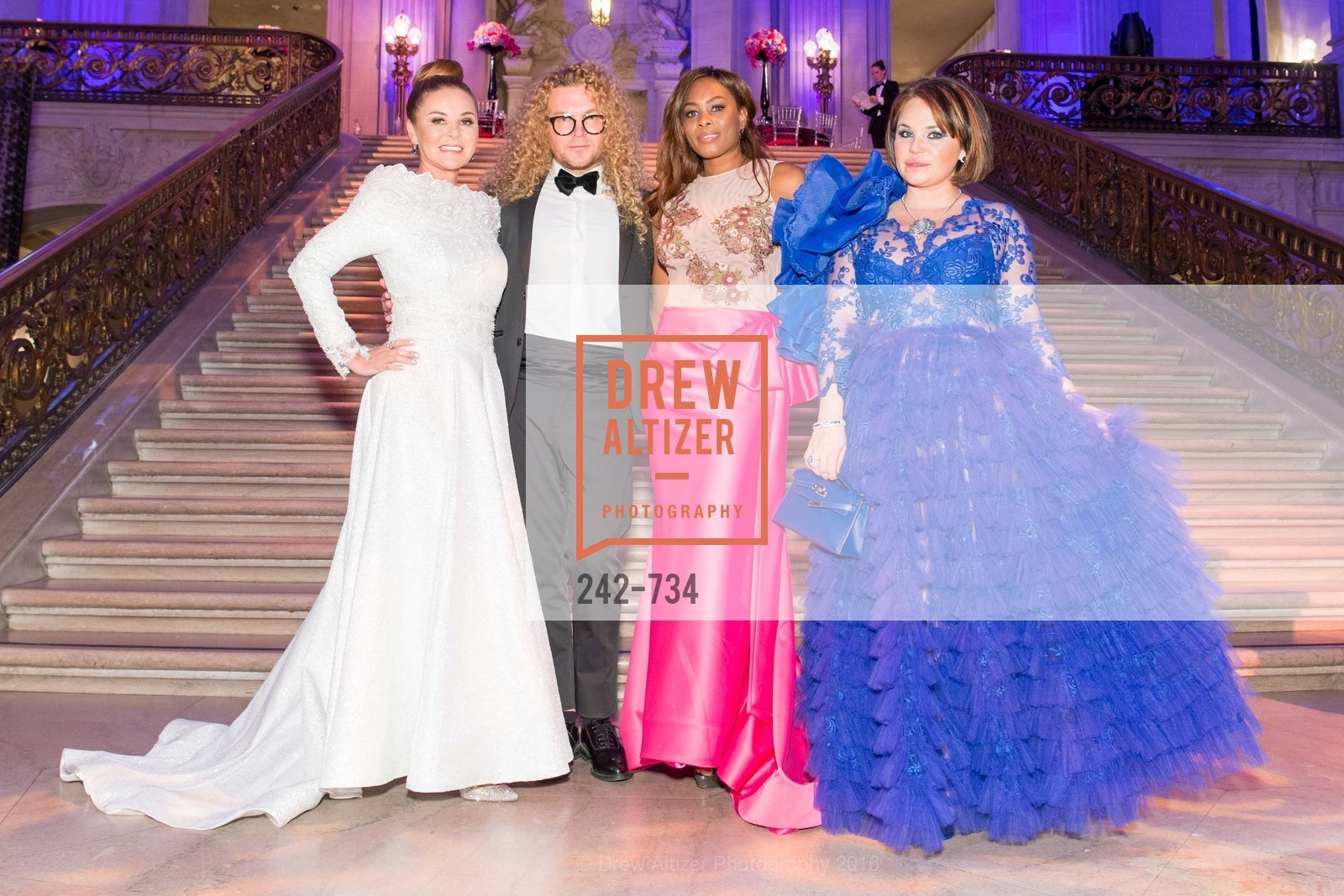 Judy Davies, Vasily Vein, Vanessa Jean-Baptiste, Rada Katz, San Francisco Ballet 2016 ENCORE! Opening Night Gala, San Francisco City Hall. 1 Dr Carlton B Goodlett Pl, January 21st, 2016
