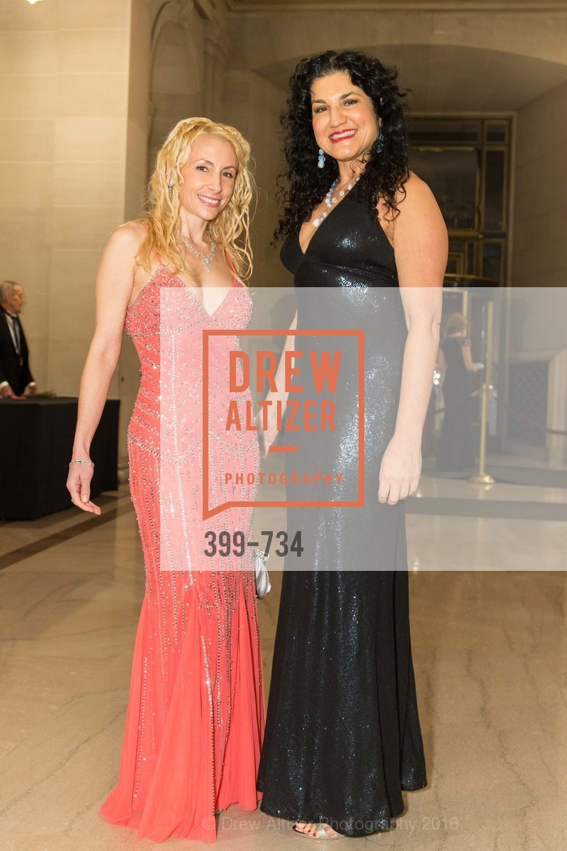 Robin Farmanfarmaian, Andrea Saliba, San Francisco Ballet 2016 ENCORE! Opening Night Gala, San Francisco City Hall. 1 Dr Carlton B Goodlett Pl, January 21st, 2016, Photo #399-734 Robin Farmanfarmaian, Andrea Saliba, Photo #399-734