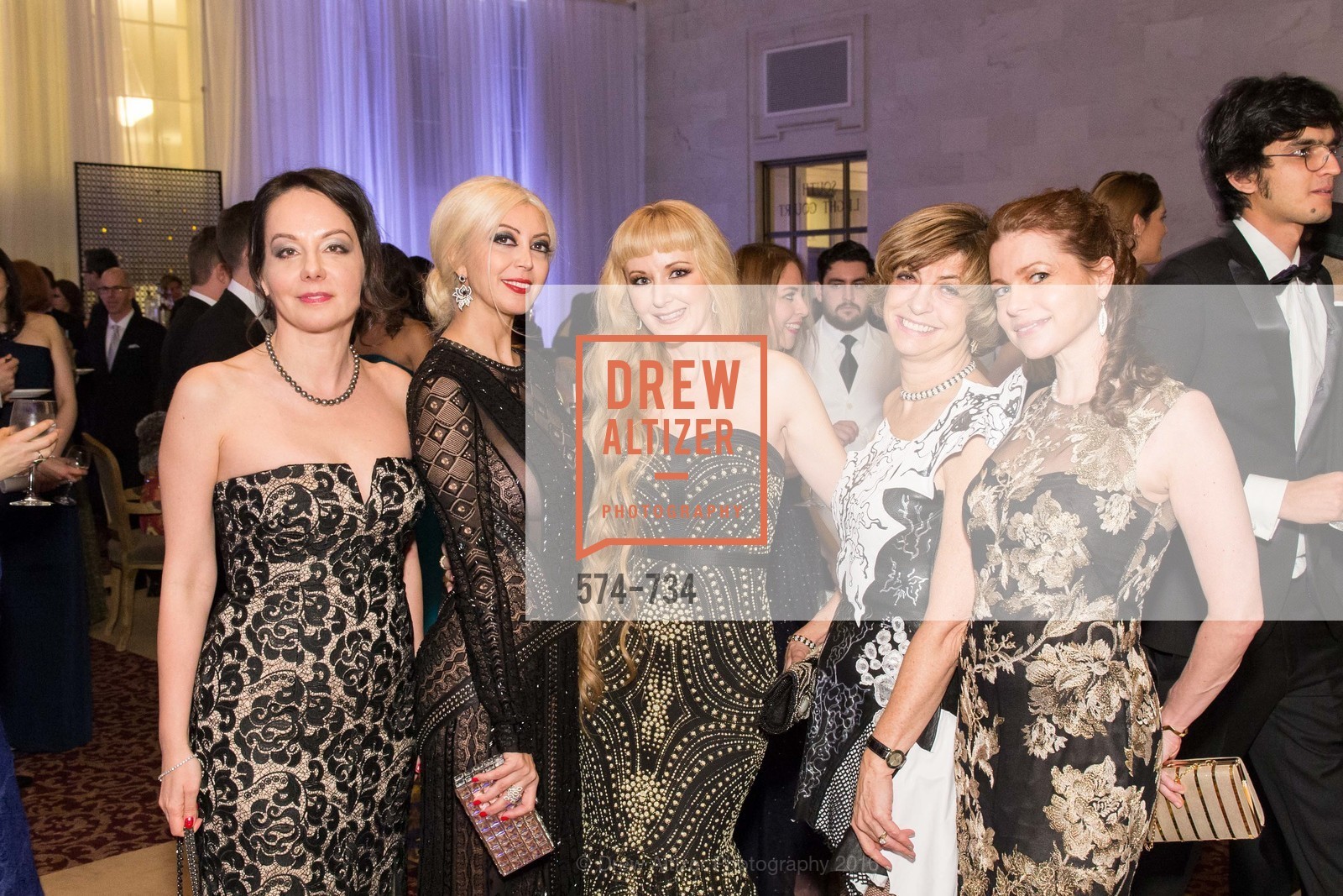 Gergana Gallacher, Simone Derayeh, Shannyn Bessoni, Ludmila Eggleton, Christina Eriksson, San Francisco Ballet 2016 ENCORE! Opening Night Gala, San Francisco City Hall. 1 Dr Carlton B Goodlett Pl, January 21st, 2016,Drew Altizer, Drew Altizer Photography, full-service agency, private events, San Francisco photographer, photographer california