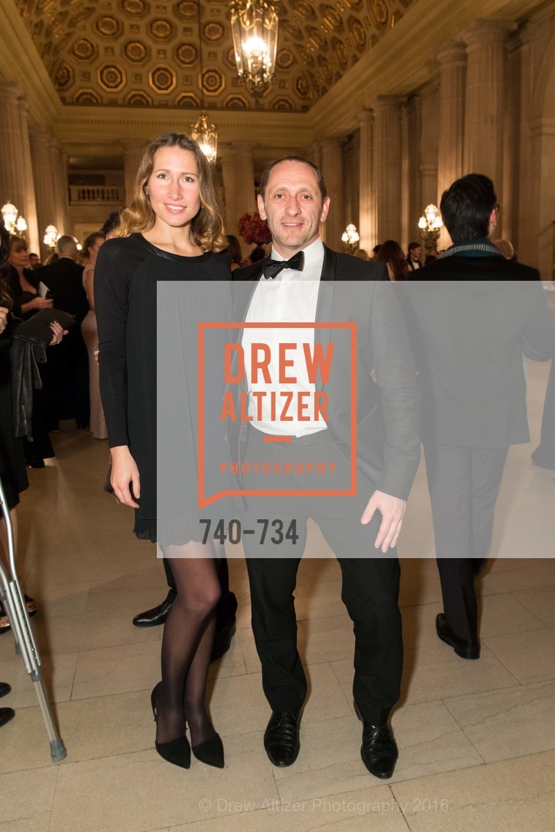 Camilla Amirova, Igor Goldburt, San Francisco Ballet 2016 ENCORE! Opening Night Gala, San Francisco City Hall. 1 Dr Carlton B Goodlett Pl, January 21st, 2016, Photo #740-734 Camilla Amirova, Igor Goldburt, Photo #740-734