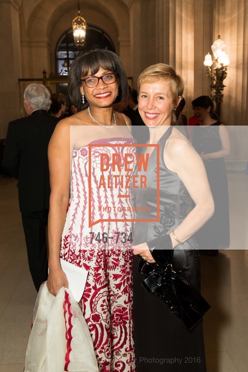 Karen Jenkins Johnson, Larissa Roesch, San Francisco Ballet 2016 ENCORE! Opening Night Gala, San Francisco City Hall. 1 Dr Carlton B Goodlett Pl, January 21st, 2016, Photo #746-734 Karen Jenkins Johnson, Larissa Roesch, Photo #746-734