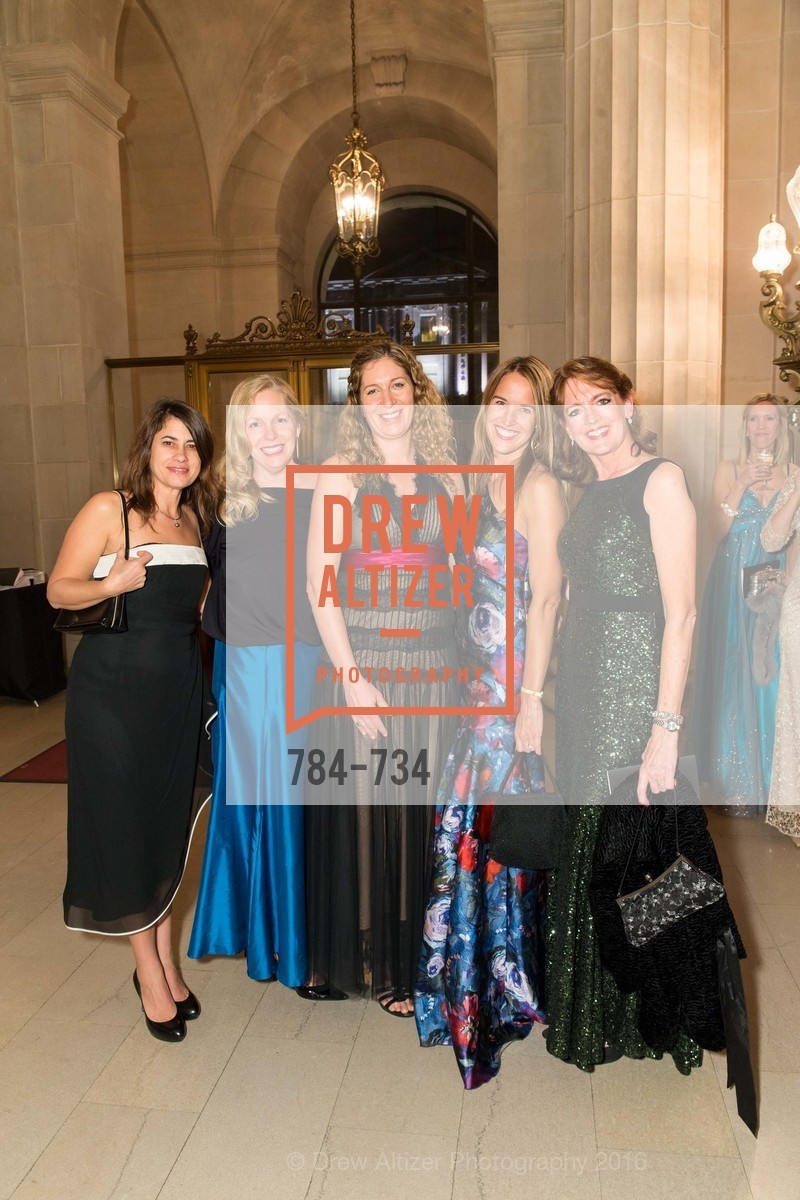 Lori McKelly, Mary Taylor, Liz Tahawi, Stephanie Tomayo, Ruth Ann Seward, San Francisco Ballet 2016 ENCORE! Opening Night Gala, San Francisco City Hall. 1 Dr Carlton B Goodlett Pl, January 21st, 2016,Drew Altizer, Drew Altizer Photography, full-service agency, private events, San Francisco photographer, photographer california