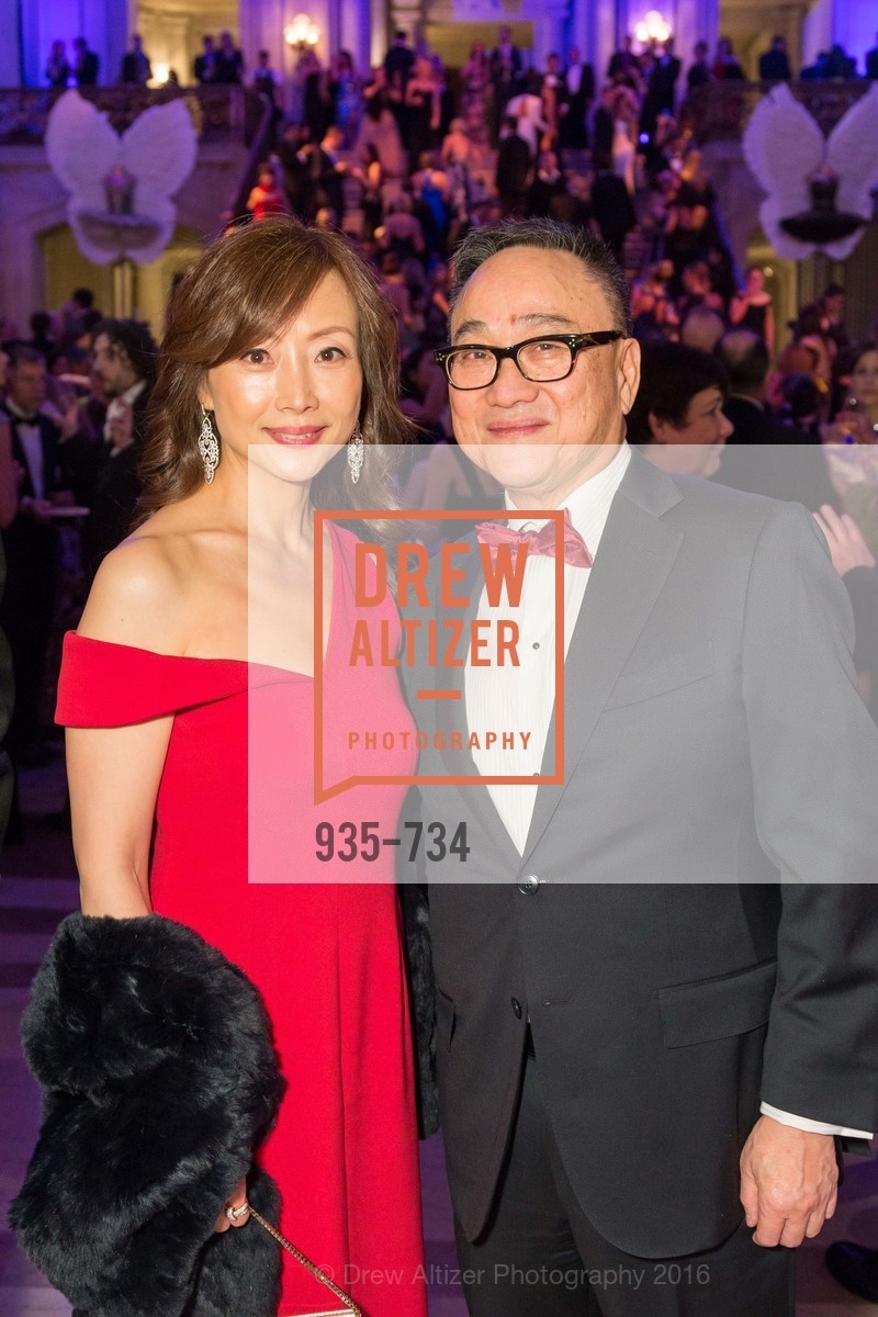 Janet Wong, Francis Wong, San Francisco Ballet 2016 ENCORE! Opening Night Gala, San Francisco City Hall. 1 Dr Carlton B Goodlett Pl, January 21st, 2016, Photo #935-734 Janet Wong, Francis Wong, Photo #935-734