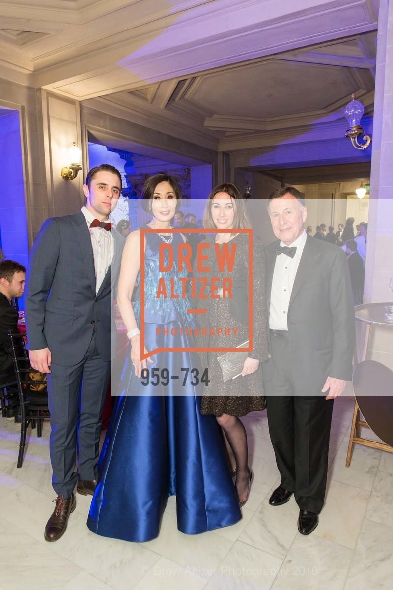 Luke Ingham, Yurie Pascarella, Danielle Rowe, Carl Pascarella, San Francisco Ballet 2016 ENCORE! Opening Night Gala, San Francisco City Hall. 1 Dr Carlton B Goodlett Pl, January 21st, 2016,Drew Altizer, Drew Altizer Photography, full-service agency, private events, San Francisco photographer, photographer california