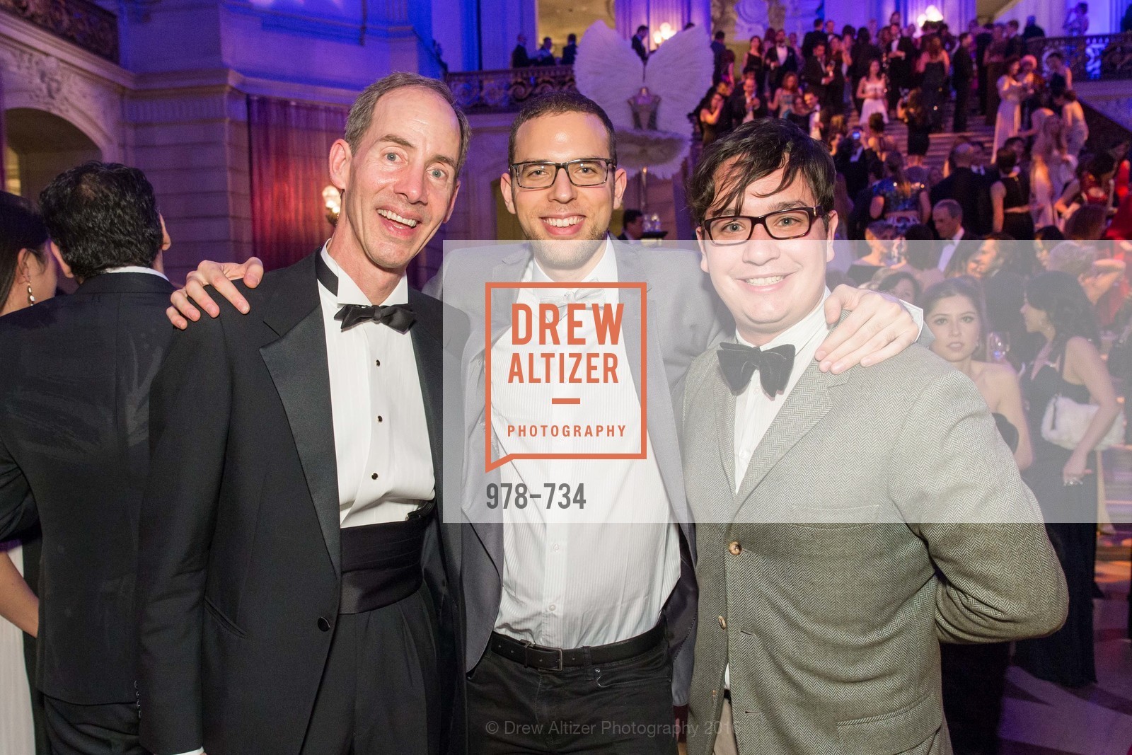 Tom Larsen, Ronny Michael Greenberg, Christopher Wiseman, San Francisco Ballet 2016 ENCORE! Opening Night Gala, San Francisco City Hall. 1 Dr Carlton B Goodlett Pl, January 21st, 2016,Drew Altizer, Drew Altizer Photography, full-service agency, private events, San Francisco photographer, photographer california