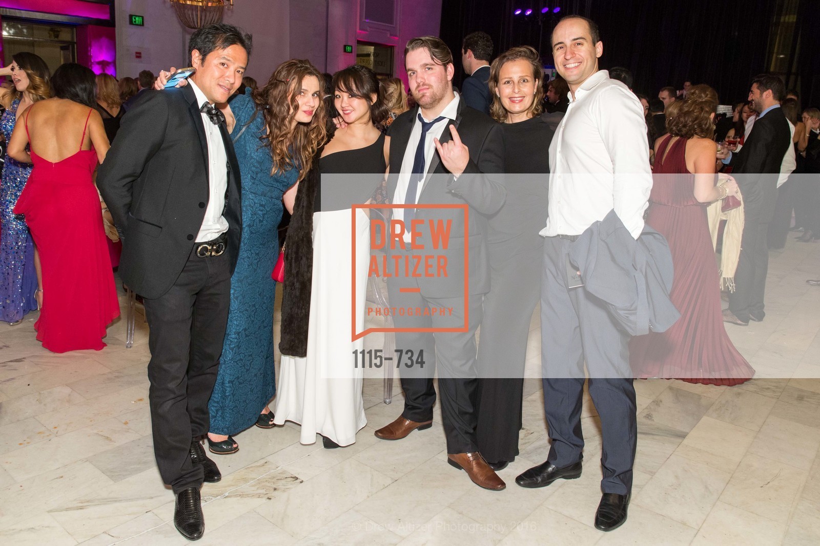 Hayden Niyoshi, Maya Gervis, Ina Huigina, Josselin Cornou, Amir Rouzrokh, San Francisco Ballet 2016 ENCORE! Opening Night Gala, San Francisco City Hall. 1 Dr Carlton B Goodlett Pl, January 21st, 2016