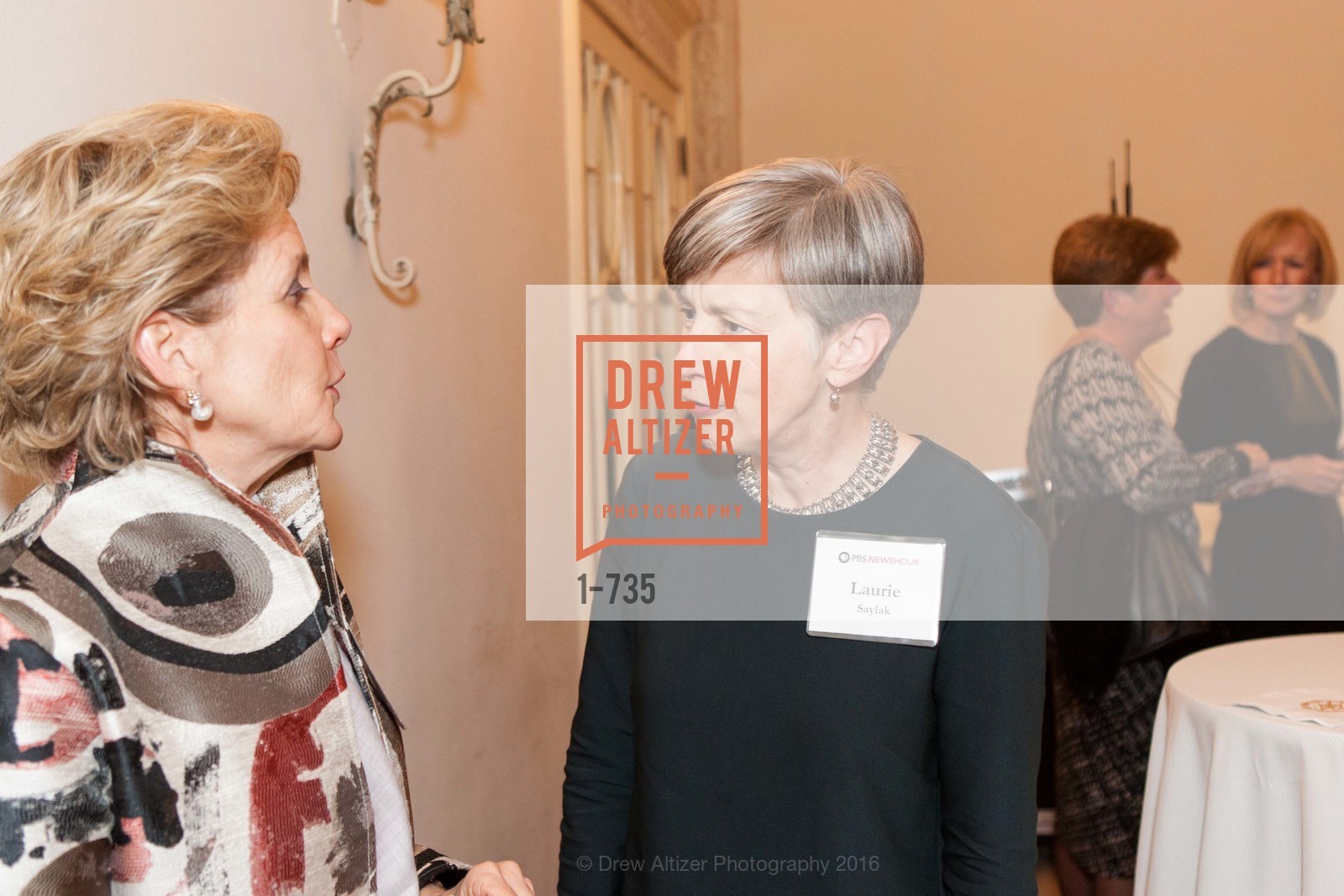 Joanne Nitzberg, Laurie Saylak, A Night with the NewsHour, Metropolitan Club. 640 Sutter Street, January 21st, 2016, Photo #1-735 Joanne Nitzberg, Laurie Saylak, Photo #1-735