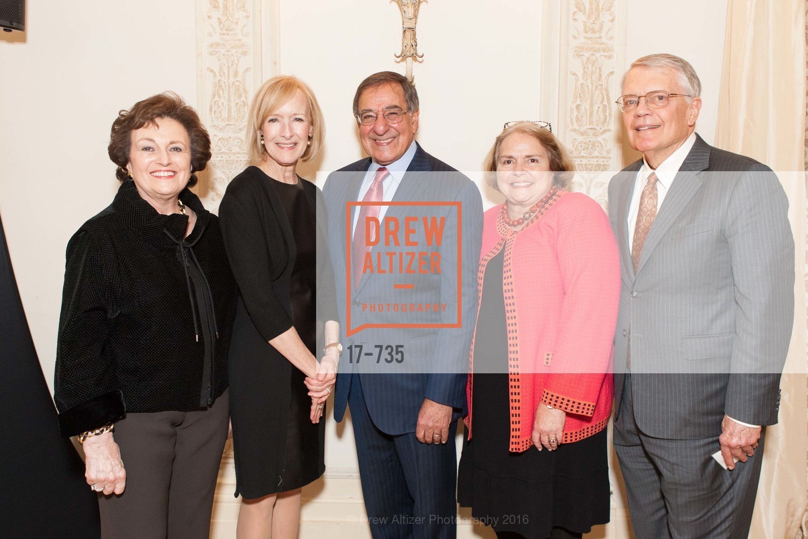 Sylvia Panetta, Judy Woodruff, Leon Panetta, Camilla Smith, George Smith, A Night with the NewsHour, Metropolitan Club. 640 Sutter Street, January 21st, 2016,Drew Altizer, Drew Altizer Photography, full-service agency, private events, San Francisco photographer, photographer california