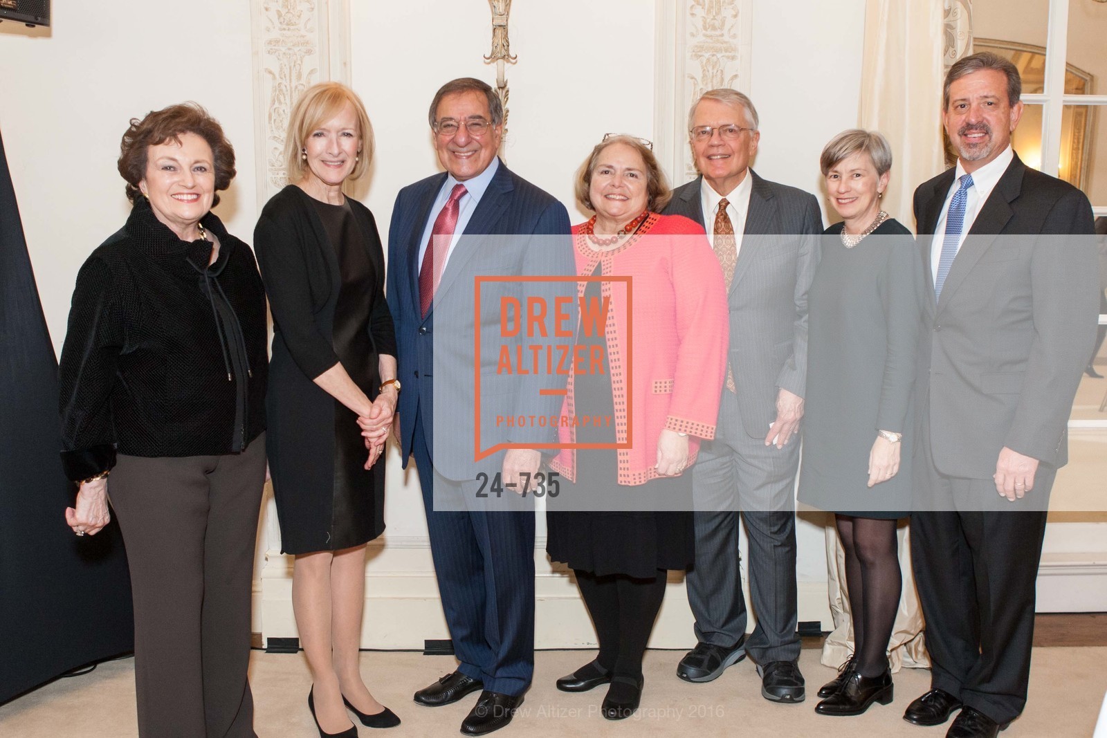 Sylvia Panetta, Judy Woodruff, Leon Panetta, Camilla Smith, George Smith, Laurie Saylak, Tom Saylak, Photo #24-735