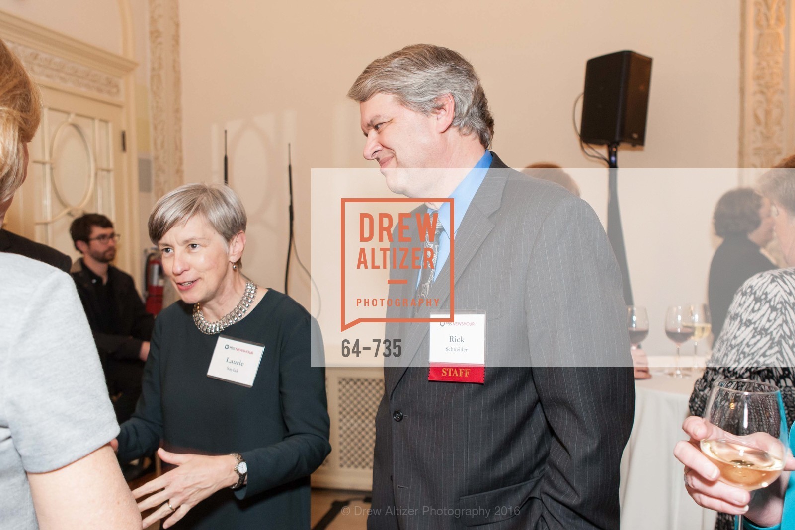 Laurie Saylak, Rick Schneider, A Night with the NewsHour, Metropolitan Club. 640 Sutter Street, January 21st, 2016,Drew Altizer, Drew Altizer Photography, full-service agency, private events, San Francisco photographer, photographer california