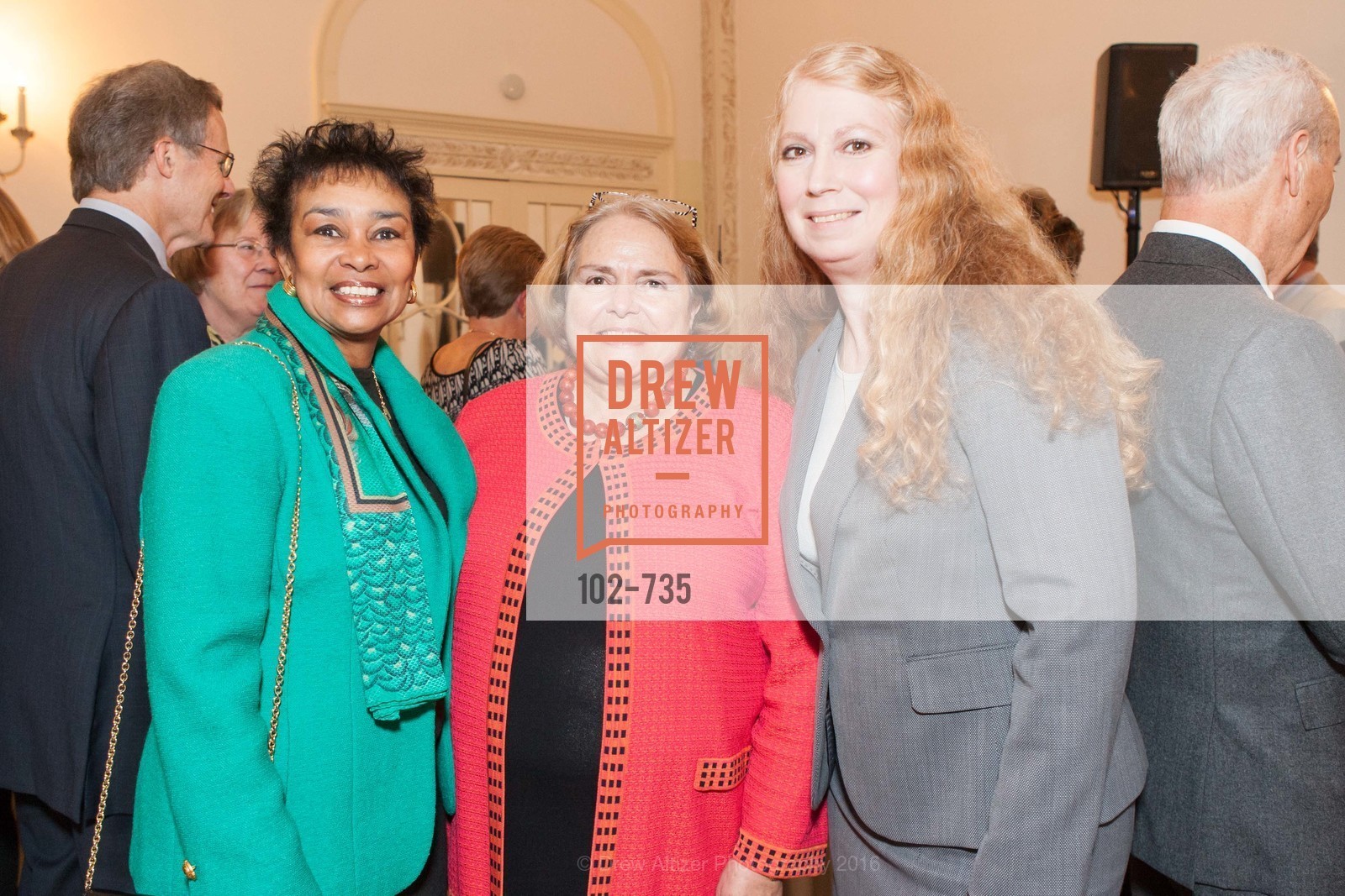 Anette Harris, Camilla Smith, Traci Eckels, A Night with the NewsHour, Metropolitan Club. 640 Sutter Street, January 21st, 2016, Photo #102-735 Anette Harris, Camilla Smith, Traci Eckels, Photo #102-735