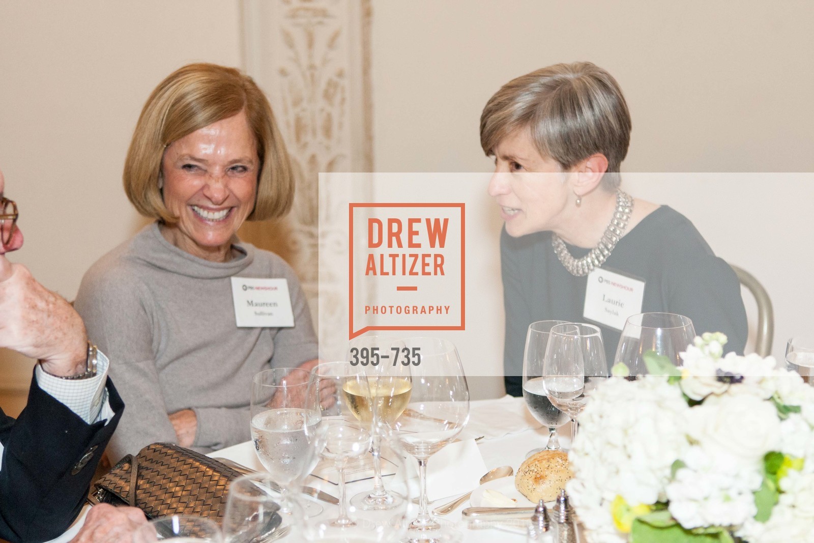 Maureen Sullivan, Laurie Saylak, A Night with the NewsHour, Metropolitan Club. 640 Sutter Street, January 21st, 2016,Drew Altizer, Drew Altizer Photography, full-service agency, private events, San Francisco photographer, photographer california