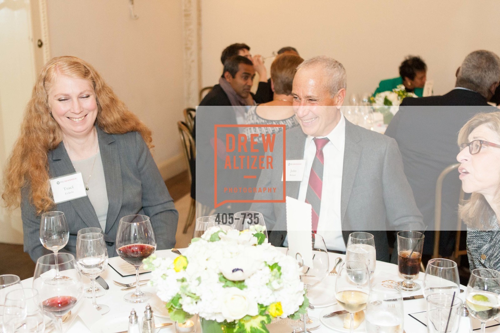 Traci Eckels, John Bland, A Night with the NewsHour, Metropolitan Club. 640 Sutter Street, January 21st, 2016, Photo #405-735 Traci Eckels, John Bland, Photo #405-735