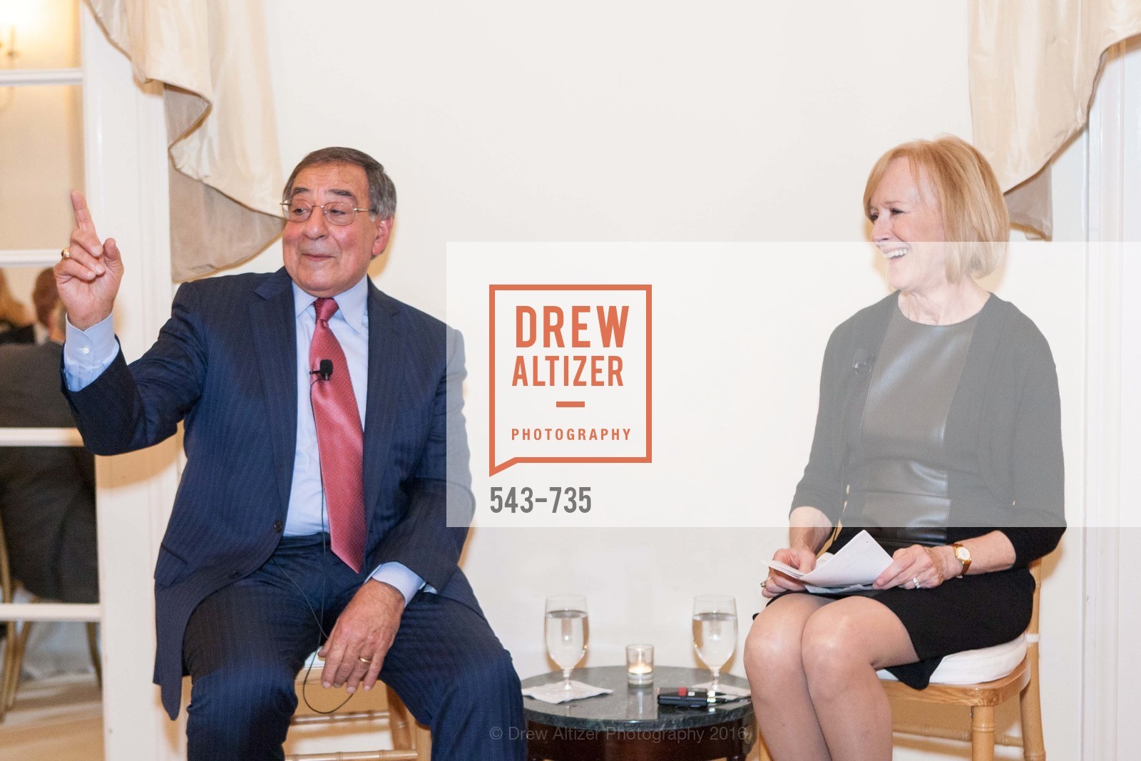 Leon Panetta, Judy Woodruff, A Night with the NewsHour, Metropolitan Club. 640 Sutter Street, January 21st, 2016, Photo #543-735 Leon Panetta, Judy Woodruff, Photo #543-735