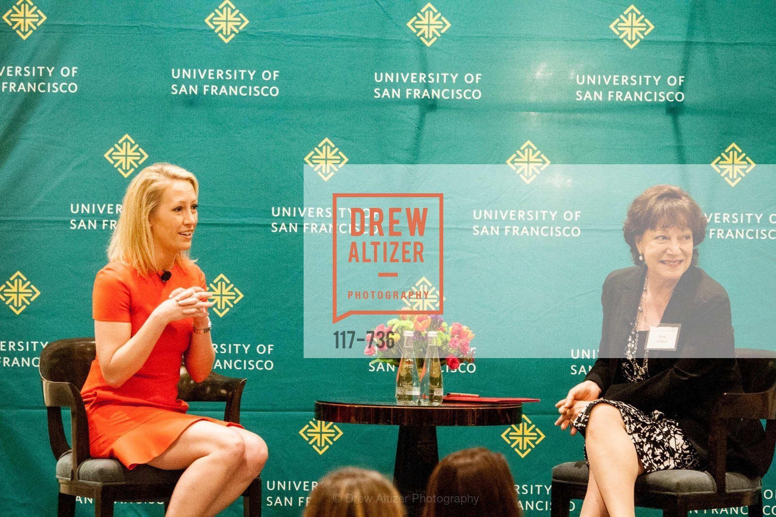 Julia Hartz, Rose Guibault, USF Women in Leadership and Philanthropy Luncheon With Julia Hartz, Co-Founder & President of EventBrite, US, May 16th, 2015,Drew Altizer, Drew Altizer Photography, full-service agency, private events, San Francisco photographer, photographer california