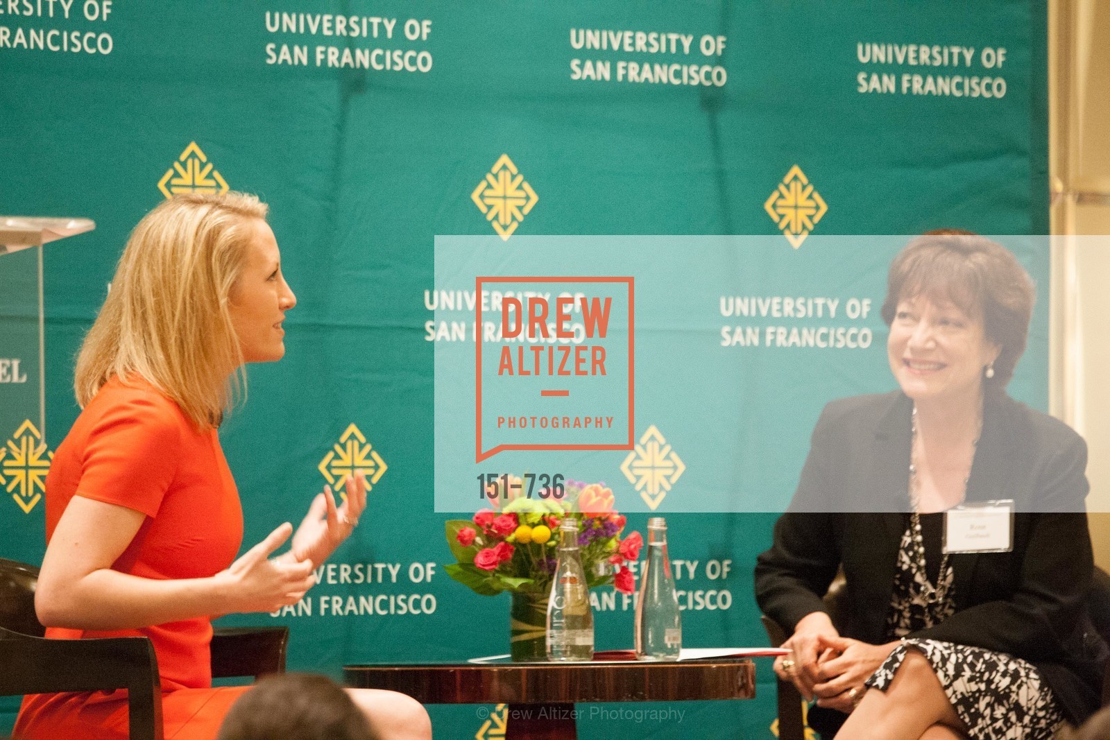 Julia Hartz, Rose Guibault, USF Women in Leadership and Philanthropy Luncheon With Julia Hartz, Co-Founder & President of EventBrite, US, May 16th, 2015,Drew Altizer, Drew Altizer Photography, full-service agency, private events, San Francisco photographer, photographer california