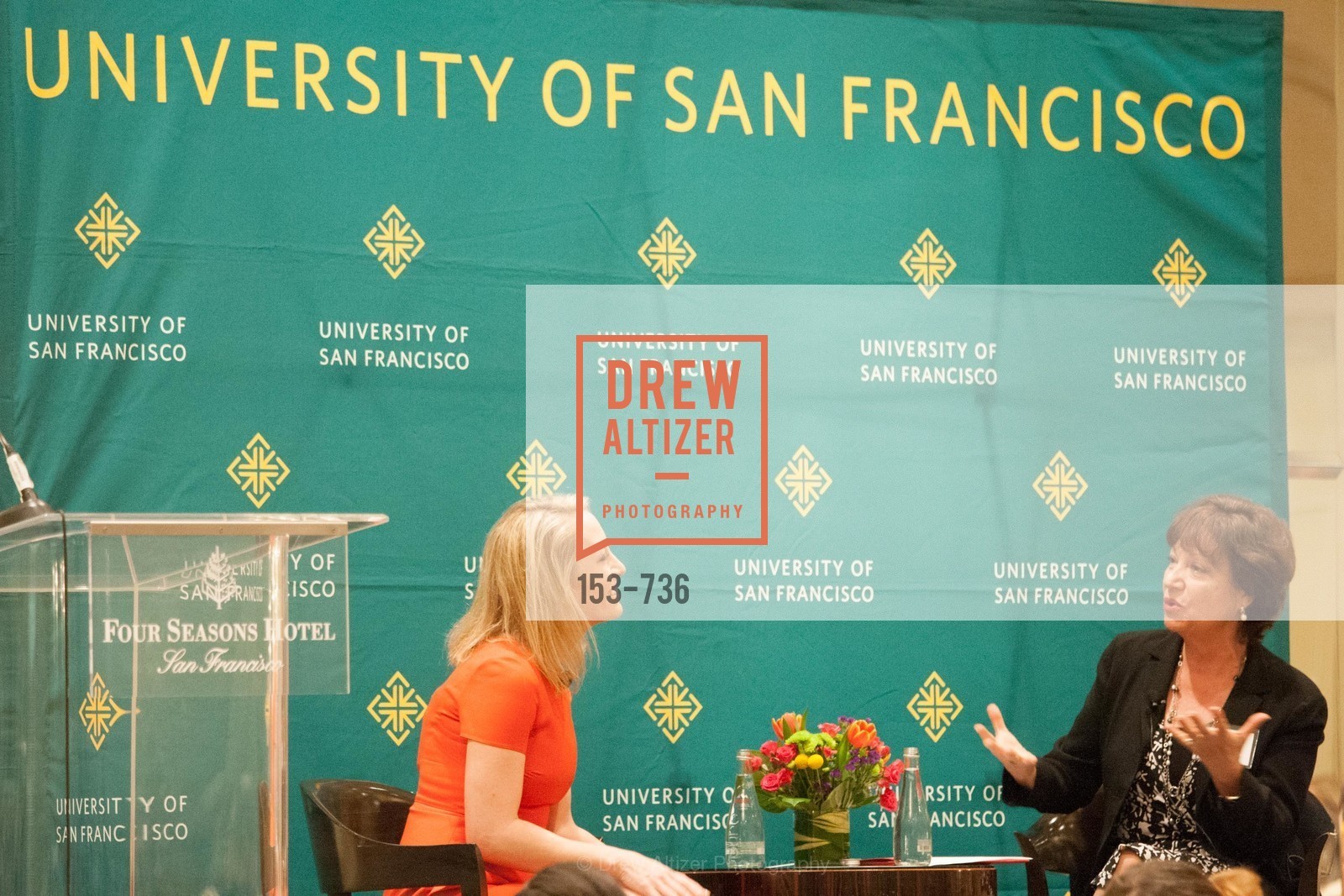 Julia Hartz, Rose Guibault, USF Women in Leadership and Philanthropy Luncheon With Julia Hartz, Co-Founder & President of EventBrite, US, May 16th, 2015,Drew Altizer, Drew Altizer Photography, full-service agency, private events, San Francisco photographer, photographer california