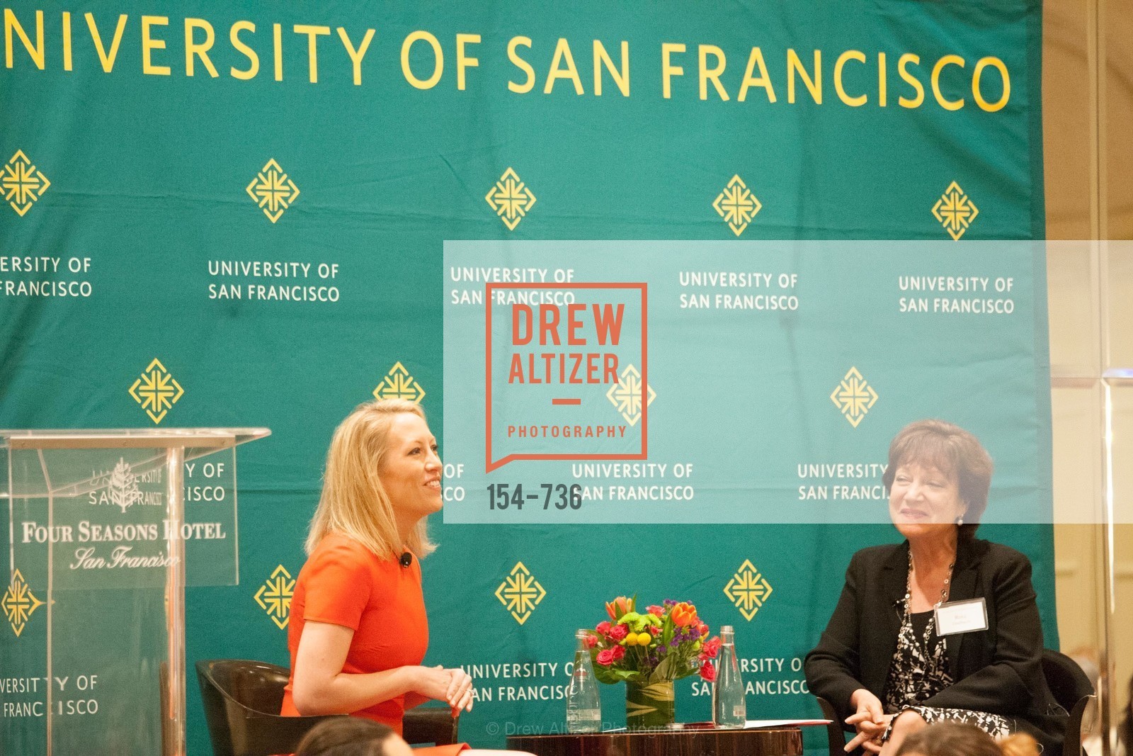 Julia Hartz, Rose Guibault, USF Women in Leadership and Philanthropy Luncheon With Julia Hartz, Co-Founder & President of EventBrite, US, May 16th, 2015,Drew Altizer, Drew Altizer Photography, full-service agency, private events, San Francisco photographer, photographer california