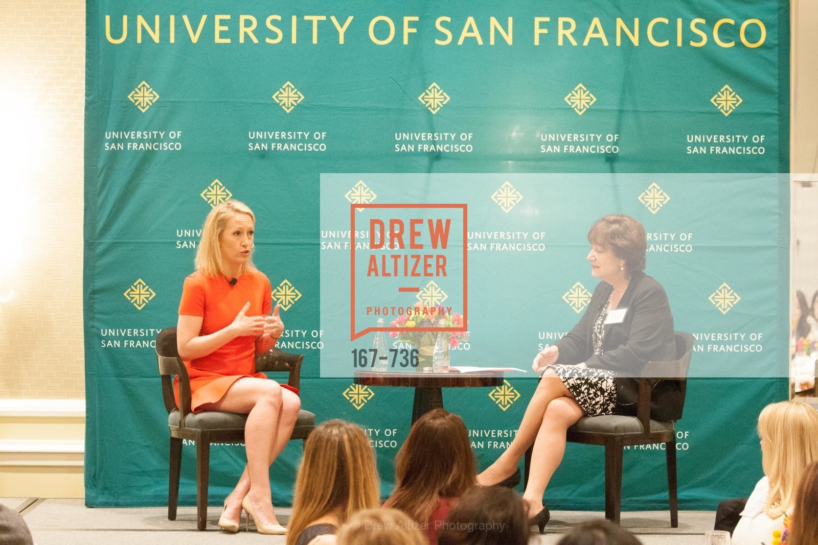Julia Hartz, Rose Guibault, USF Women in Leadership and Philanthropy Luncheon With Julia Hartz, Co-Founder & President of EventBrite, US, May 16th, 2015,Drew Altizer, Drew Altizer Photography, full-service agency, private events, San Francisco photographer, photographer california