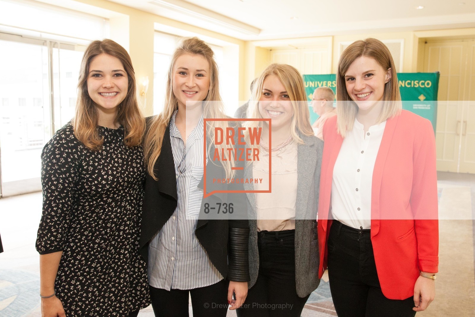 Kendall Kincaid, Clemente Cheot, Winsor Kinkade, Rachel Ketola, USF Women in Leadership and Philanthropy Luncheon With Julia Hartz, Co-Founder & President of EventBrite, US, May 16th, 2015, Photo #8-736 Kendall Kincaid, Clemente Cheot, Winsor Kinkade, Rachel Ketola, Photo #8-736