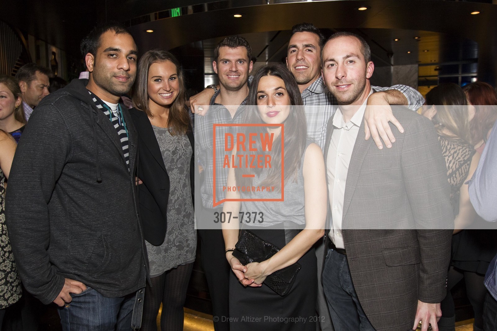 Nadir Ebrahim, Nicole Engelhardt, Hunter Tourte, Gino Donati, Esther Garnick, Rob Catalano, HAKKASAN SAN FRANCISCO Grand Opening Party, US, November 30th, 2012, Photo #307-7373 Nadir Ebrahim, Nicole Engelhardt, Hunter Tourte, Gino Donati, Esther Garnick, Rob Catalano, Photo #307-7373