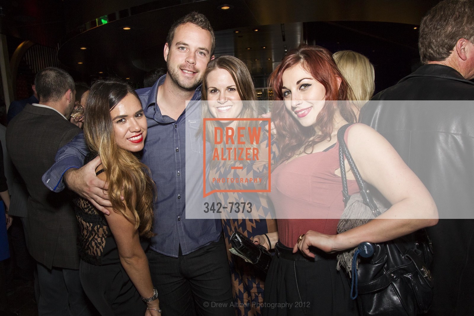 Rosela Barraza, Jake Mackenzie, Lindsay Broad, Marissa Marsh, HAKKASAN SAN FRANCISCO Grand Opening Party, US, November 30th, 2012, Photo #342-7373 Rosela Barraza, Jake Mackenzie, Lindsay Broad, Marissa Marsh, Photo #342-7373