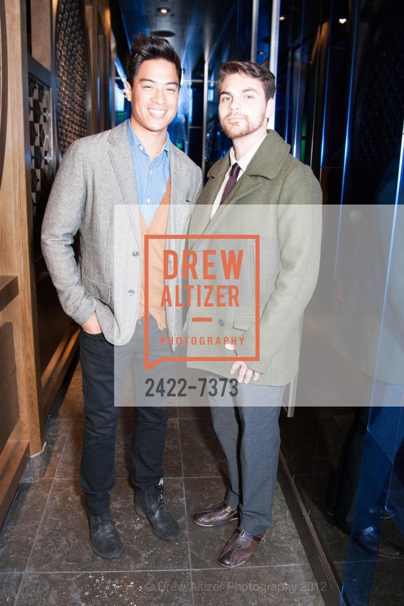 James Valerio, Patrick Miers, HAKKASAN SAN FRANCISCO Grand Opening Party, US, November 30th, 2012, Photo #2422-7373 James Valerio, Patrick Miers, Photo #2422-7373