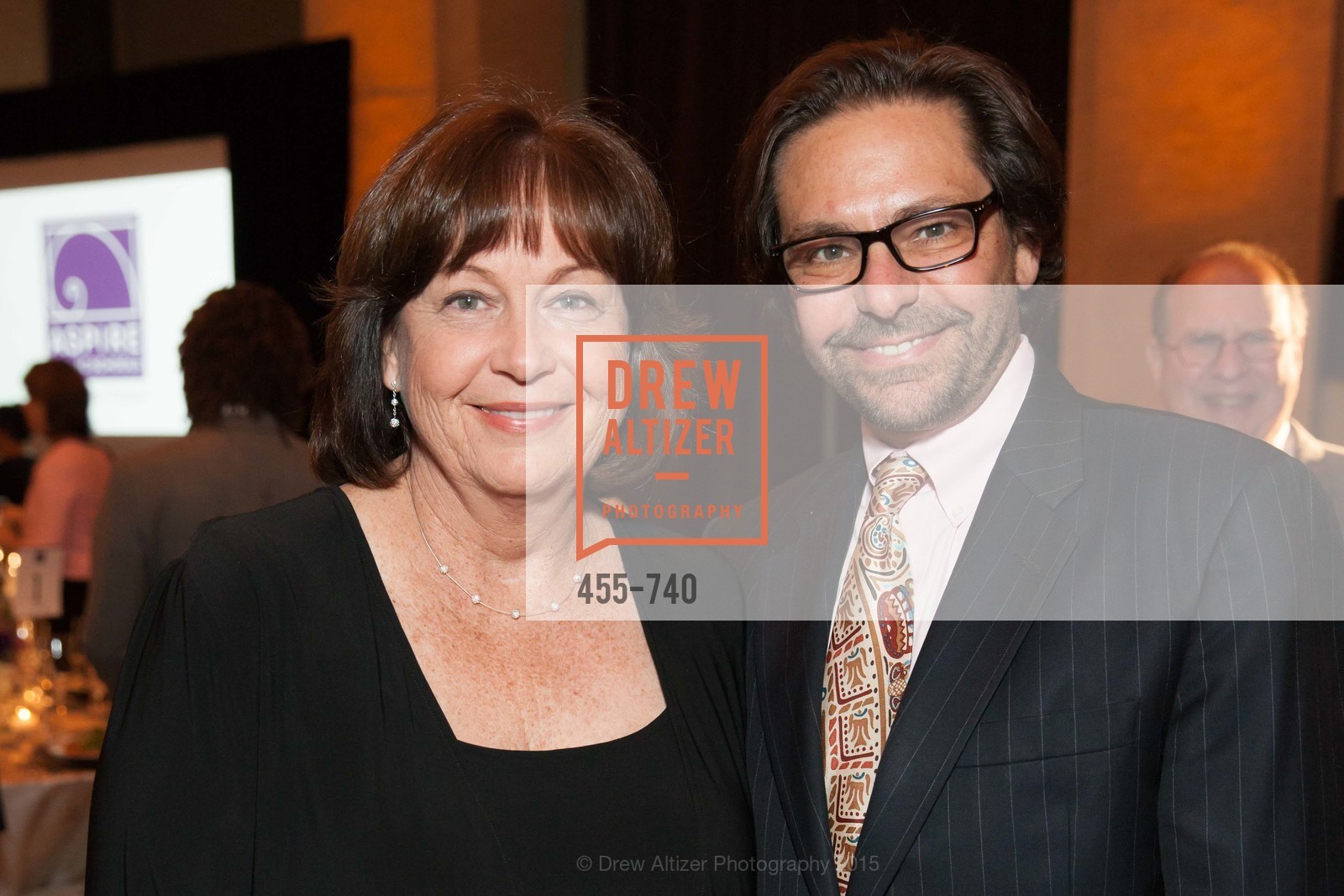 Susan Bedard, John Chino, Aspire Annual College for Certain Dinne, US, May 21st, 2015, Photo #455-740 Susan Bedard, John Chino, Photo #455-740