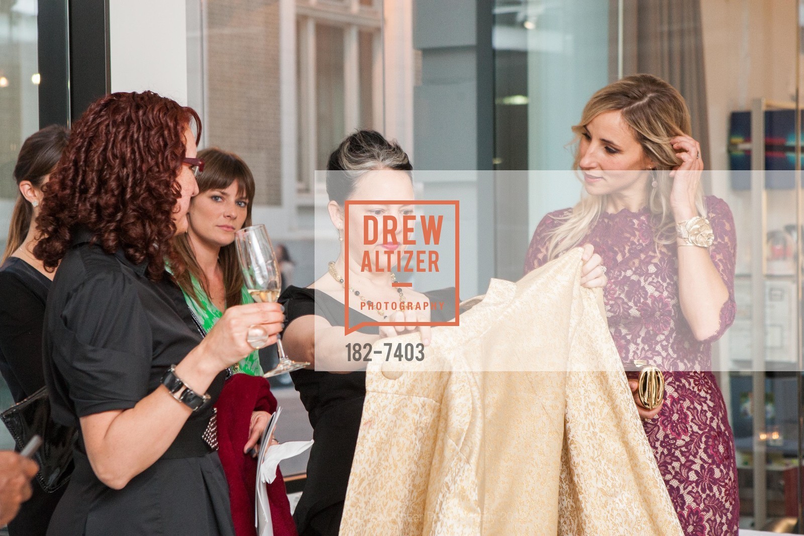 Christina Cundari, Babe Scanlon, Countess Michelle Czernin von Chudenitz, Jill Milan Fall 2012 Cocktail Party, Wendi Norris Gallery. 161 Jessie Street, September 12th, 2012, Photo #182-7403 Christina Cundari, Babe Scanlon, Countess Michelle Czernin von Chudenitz, Photo #182-7403