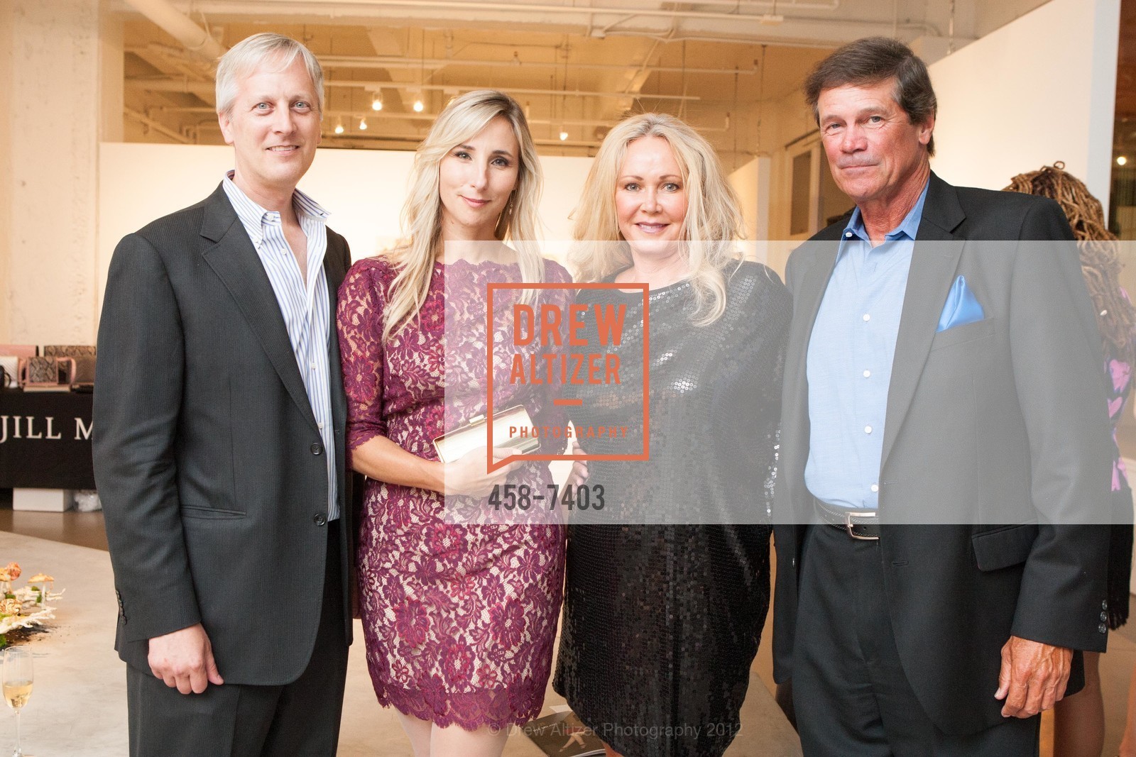 Milan Lazich, Countess Michelle Czernin von Chudenitz, Cindy Stanley, David Stanley, Jill Milan Fall 2012 Cocktail Party, Wendi Norris Gallery. 161 Jessie Street, September 12th, 2012, Photo #458-7403 Milan Lazich, Countess Michelle Czernin von Chudenitz, Cindy Stanley, David Stanley, Photo #458-7403