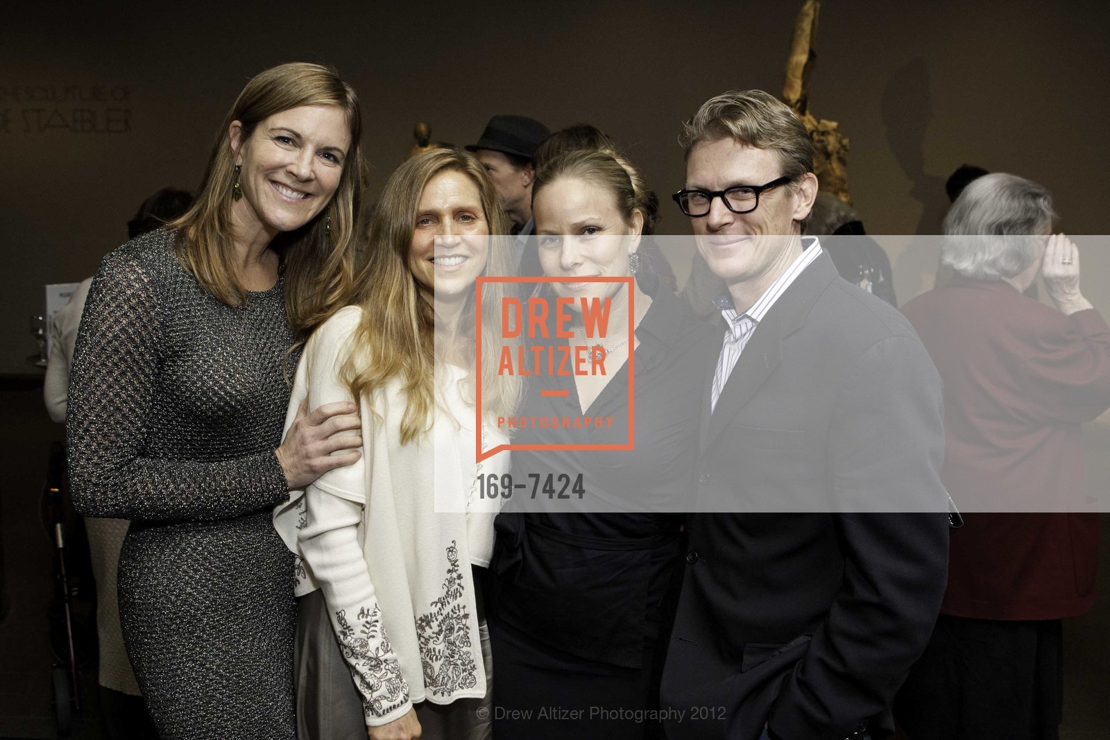 Lisa Doblly Chadwick, Danae Mattes, Robyn Freedman, Chris Cornyn, Stephen De Staebler Exhibition Opening at the DE YOUNG MUSEUM, US, January 26th, 2012, Photo #169-7424 Lisa Doblly Chadwick, Danae Mattes, Robyn Freedman, Chris Cornyn, Photo #169-7424