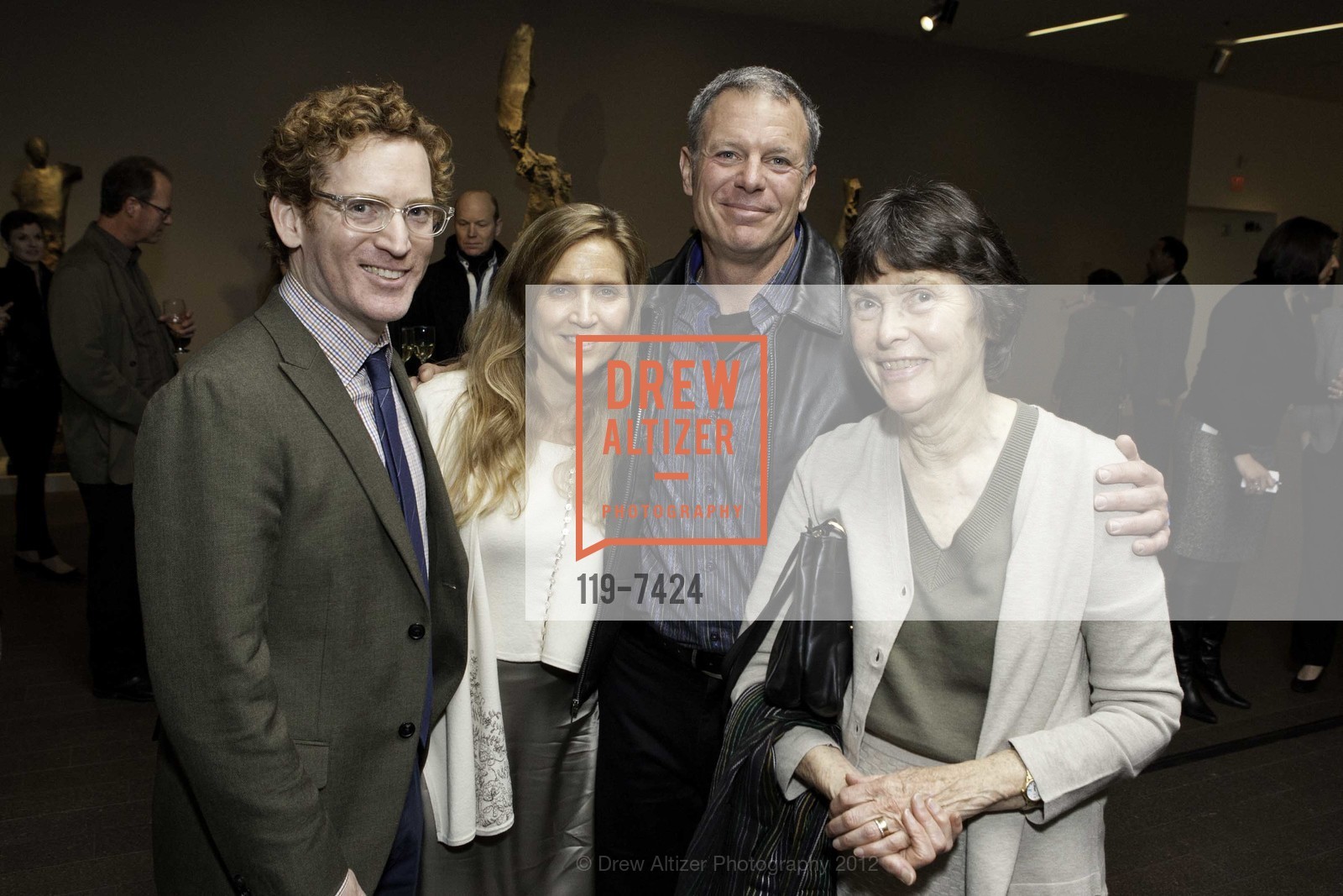 Peter De Staebler, Danae Mattes, Jordan De Staebler, Margaret De Staebler, Stephen De Staebler Exhibition Opening at the DE YOUNG MUSEUM, US, January 26th, 2012, Photo #119-7424 Peter De Staebler, Danae Mattes, Jordan De Staebler, Margaret De Staebler, Photo #119-7424