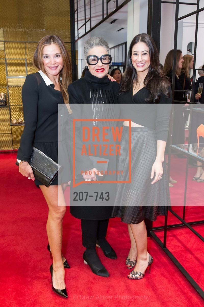 Claudia Ross, Joy Venturini Bianchi, Mehrnoush Arabian, CHRISTIAN LOUBOUTIN Anniversary Party, US, May 21st, 2015