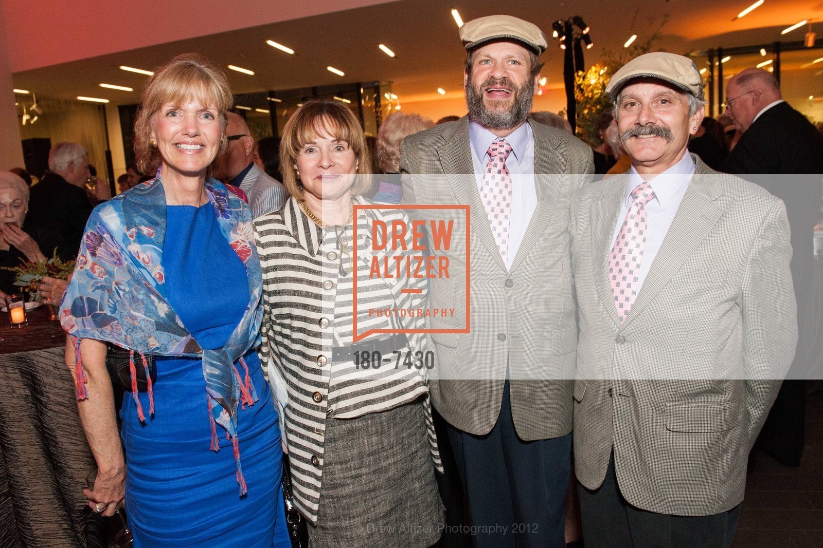 Andrea Schultz, Nancee Rubinstein, David Laudon, Randy Laroche, William S. Paley Collection: A Taste for Modernism Donor Opening Reception, de Young Museum. 50 Hagiwara Tea Garden Drive, September 13th, 2012, Photo #180-7430 Andrea Schultz, Nancee Rubinstein, David Laudon, Randy Laroche, Photo #180-7430